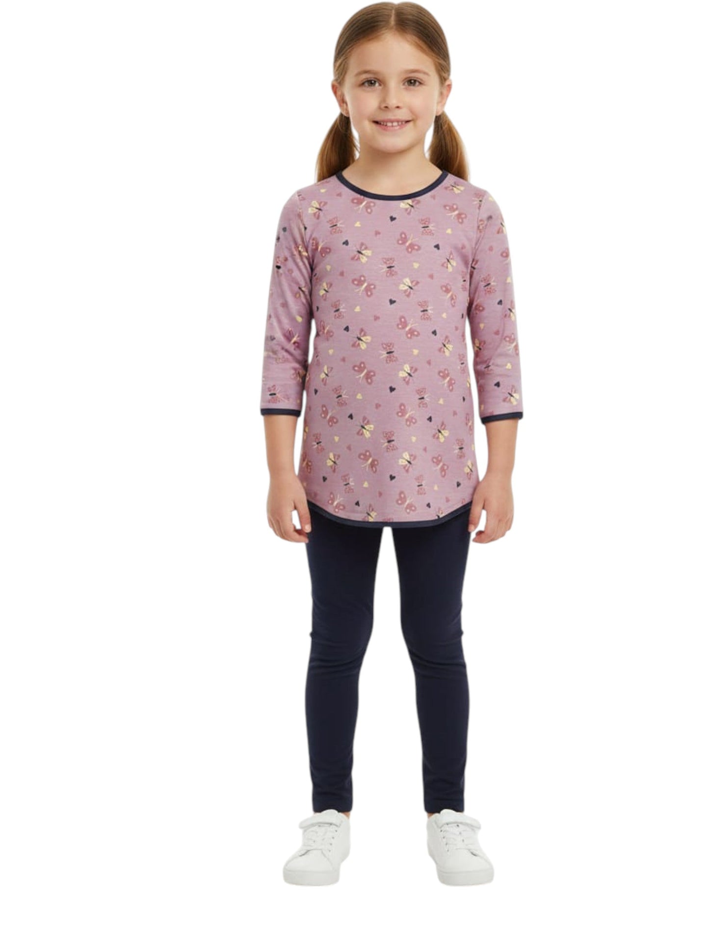 Kids Girl's Printed Top,Purple