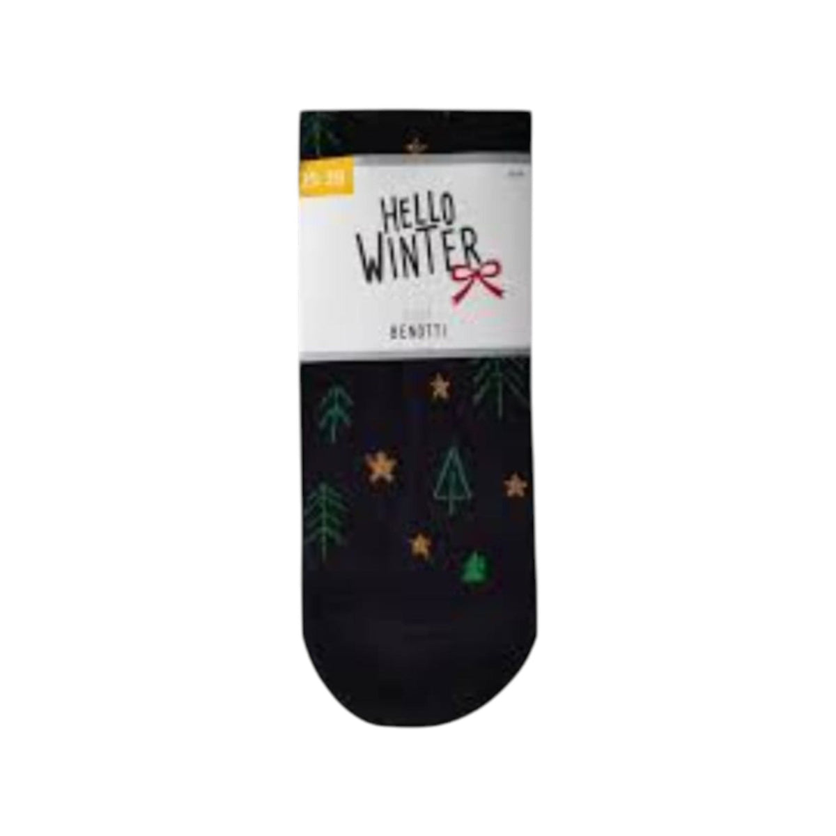 Women's Printed Socks,Black