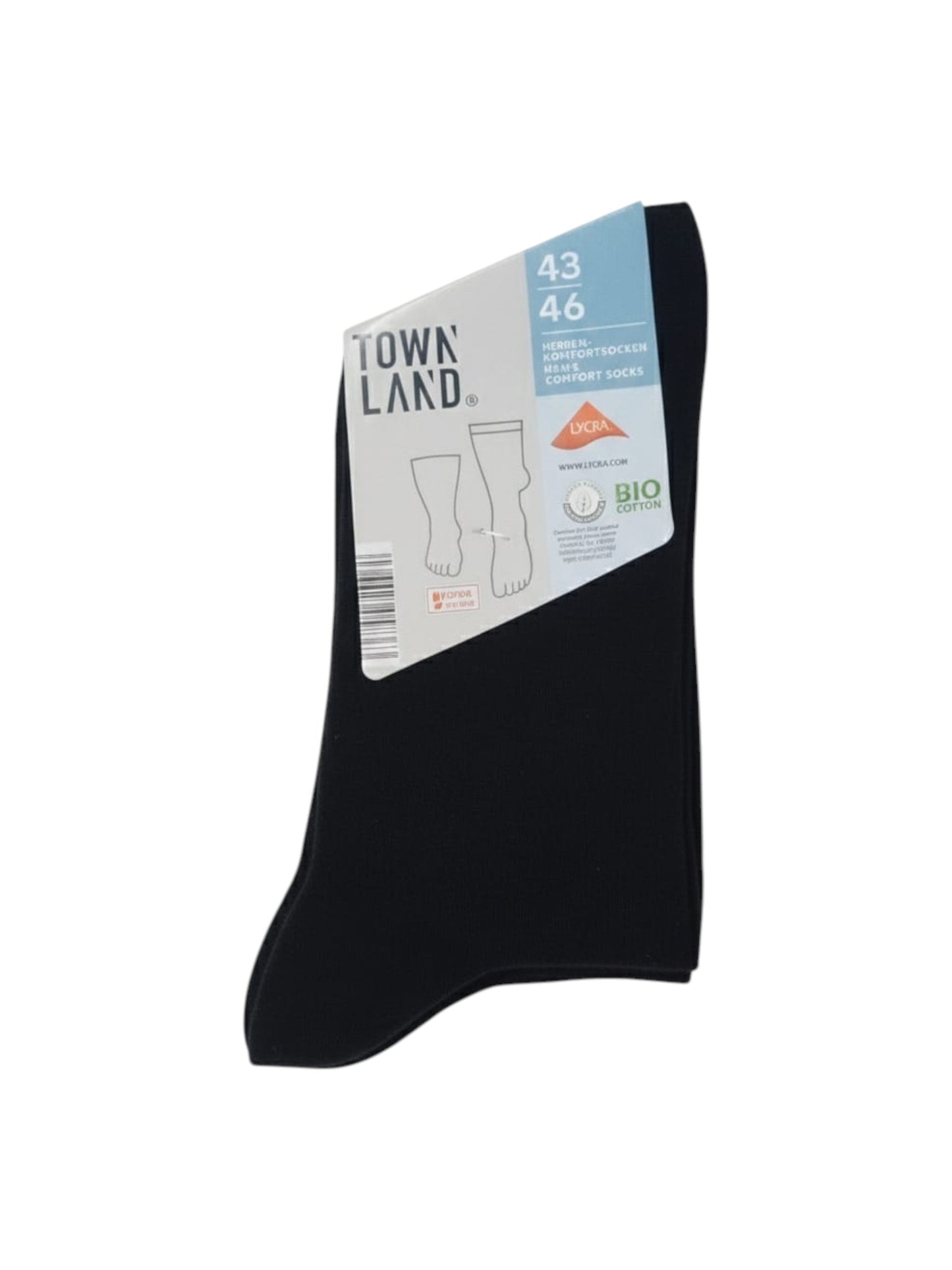Men's Knitted Socks Set 2Pieces,Black