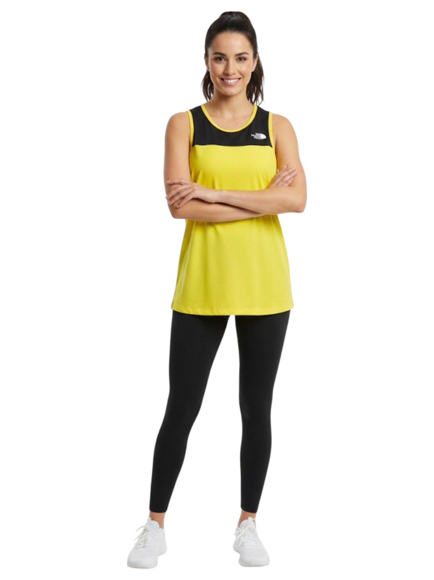 Women's Colorblocked Sport Top,Yellow