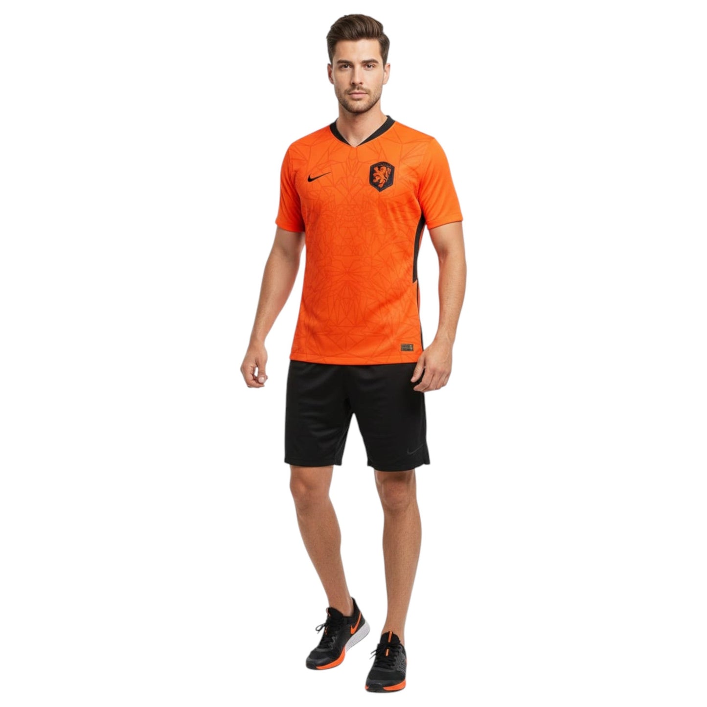 Men's Colorblocked Sport Top,Orange