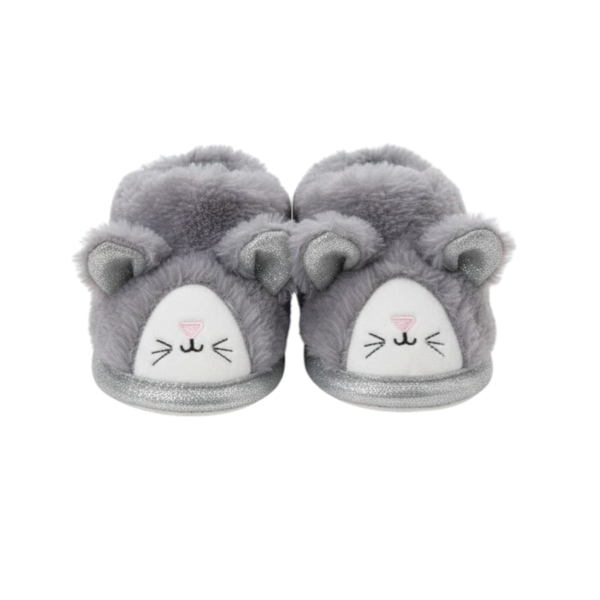 Kids Girl's Faux Fur Socks,Grey