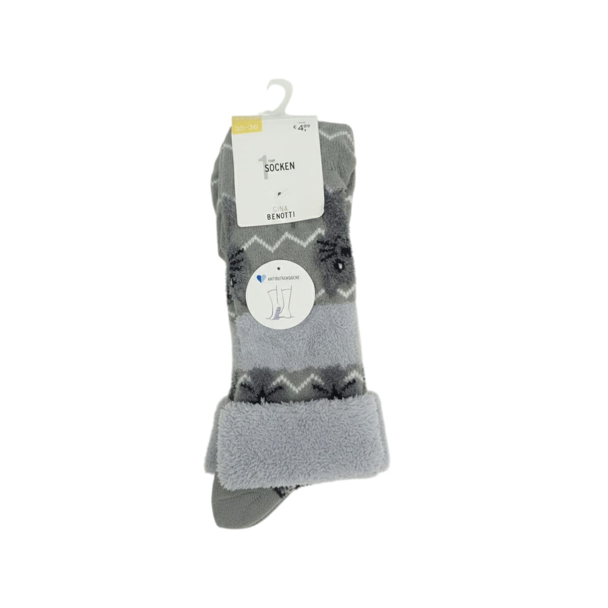 Women's Knitted Socks,Light Grey