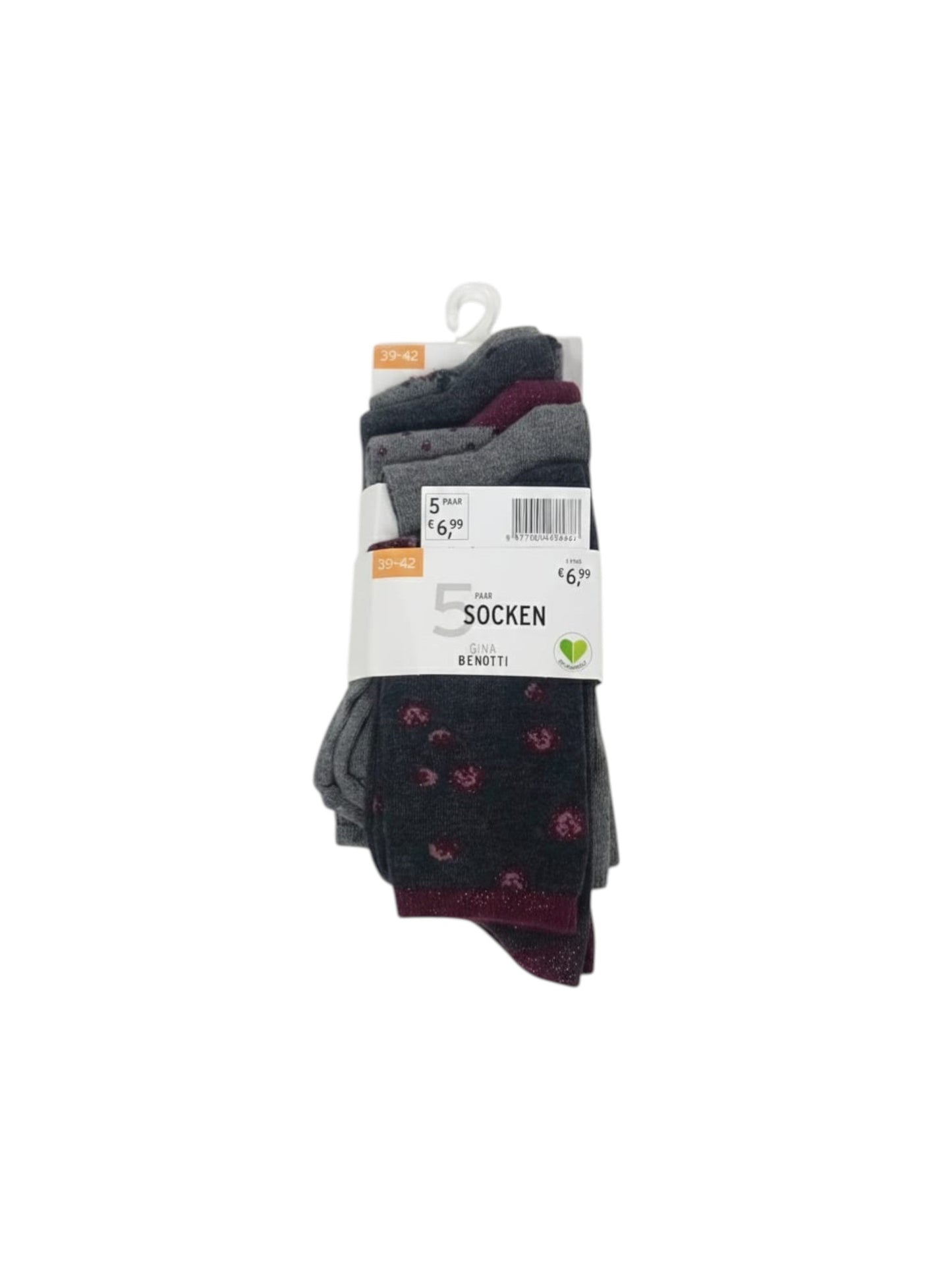 Womens's Knitted Socks Set 5pieces,Dark Grey