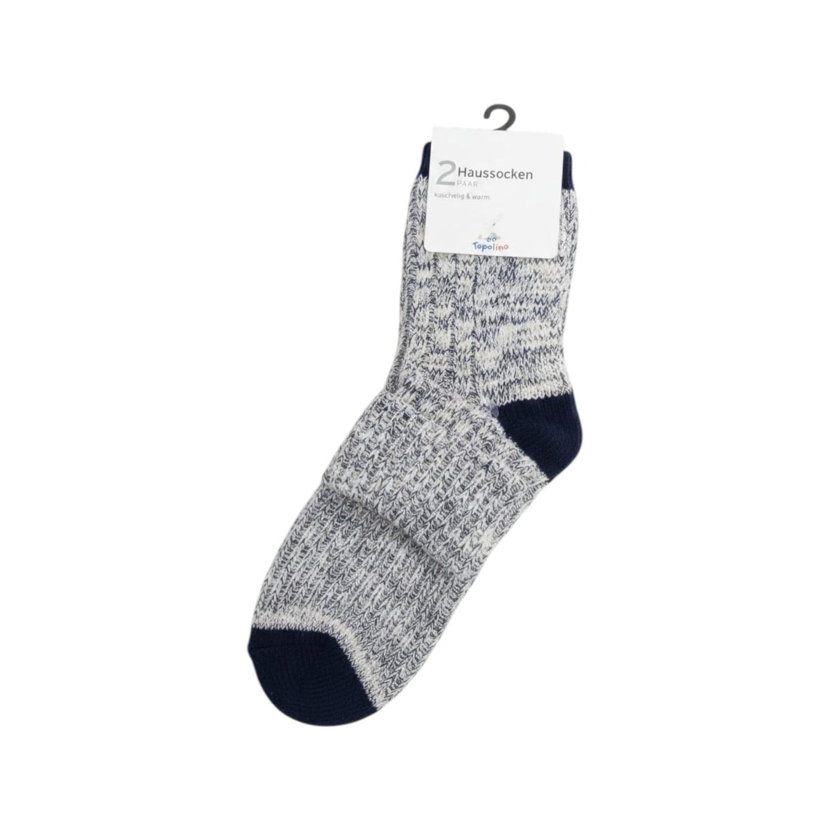 Kids Boy's Knitted Socks Set 2pieces,White/Navy
