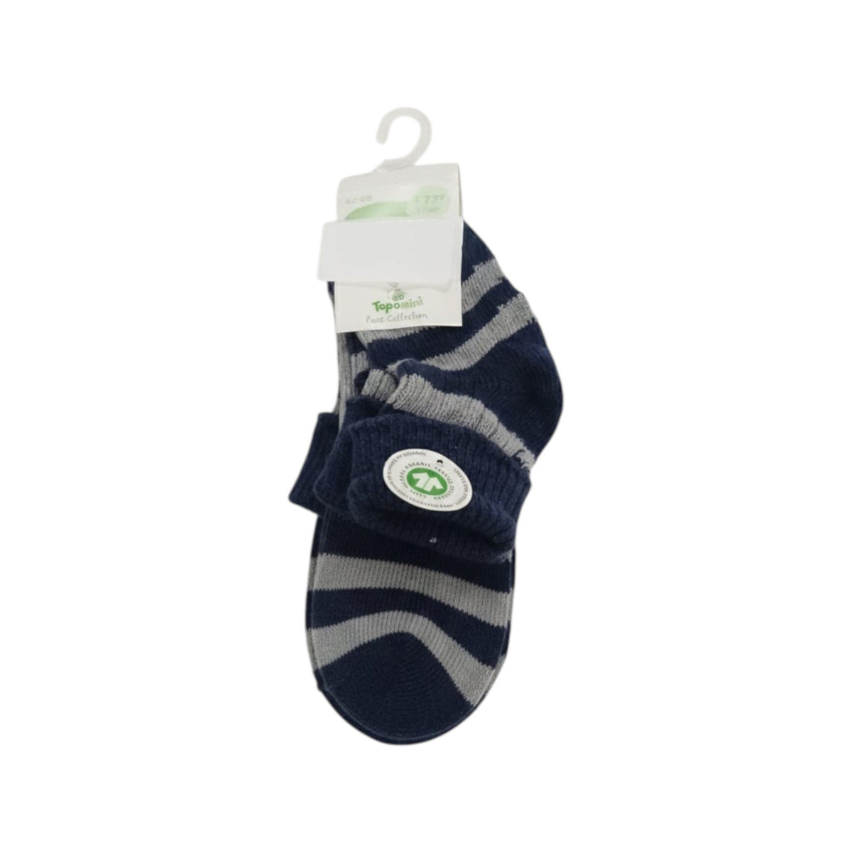 Kids Boy's Striped Socks 3Pieces,Navy/Grey