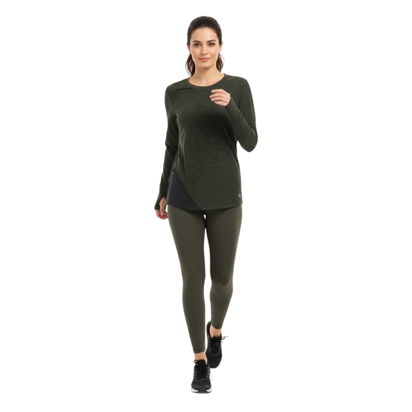 Women's Heather Sport Top,Olive
