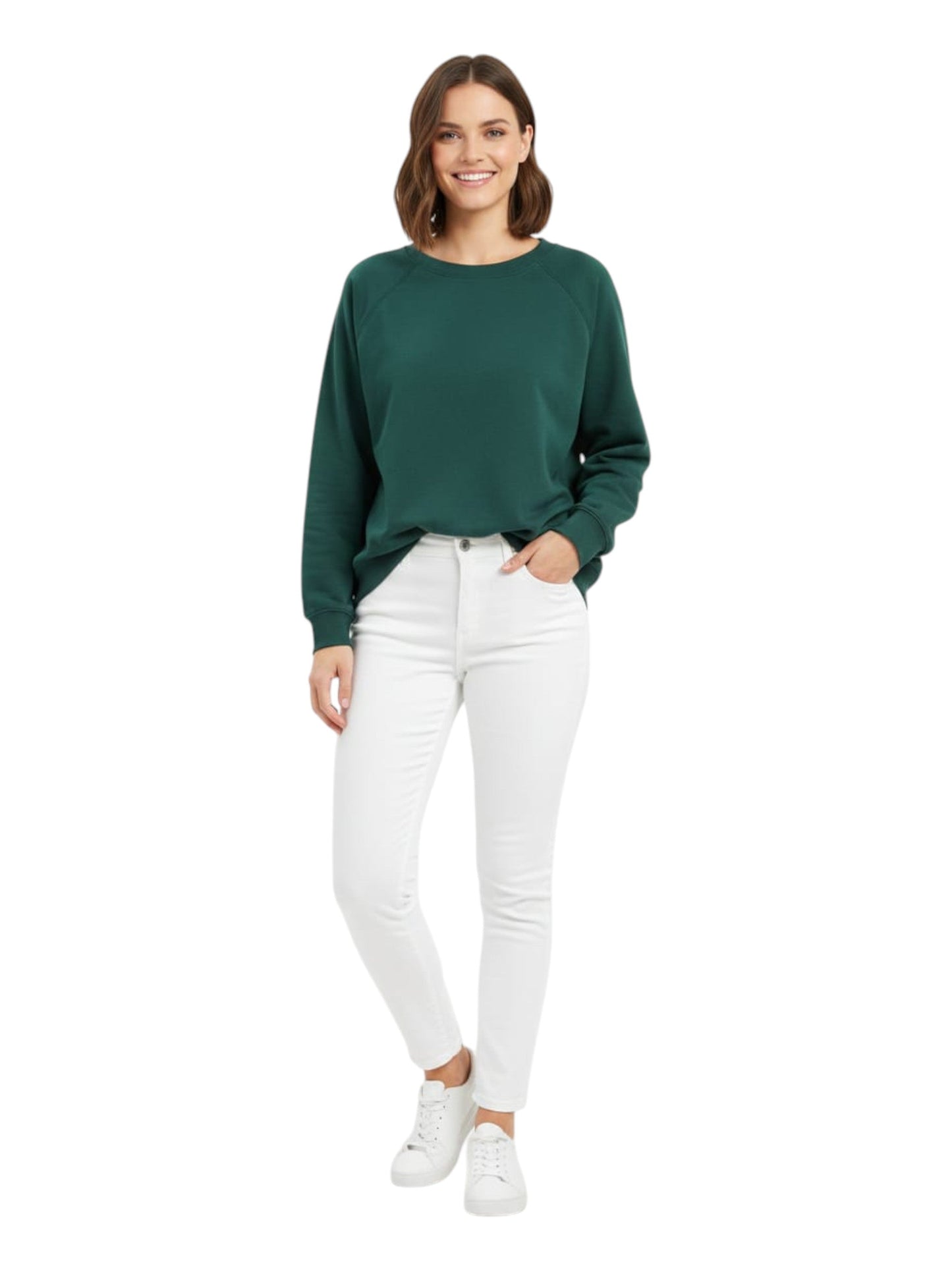 Women's Plain Solid Sweaters,Green