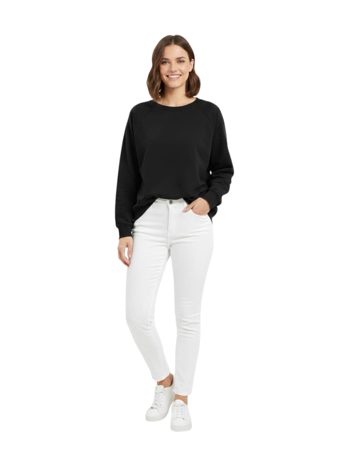 Women's Plain Solid Sweaters,Black