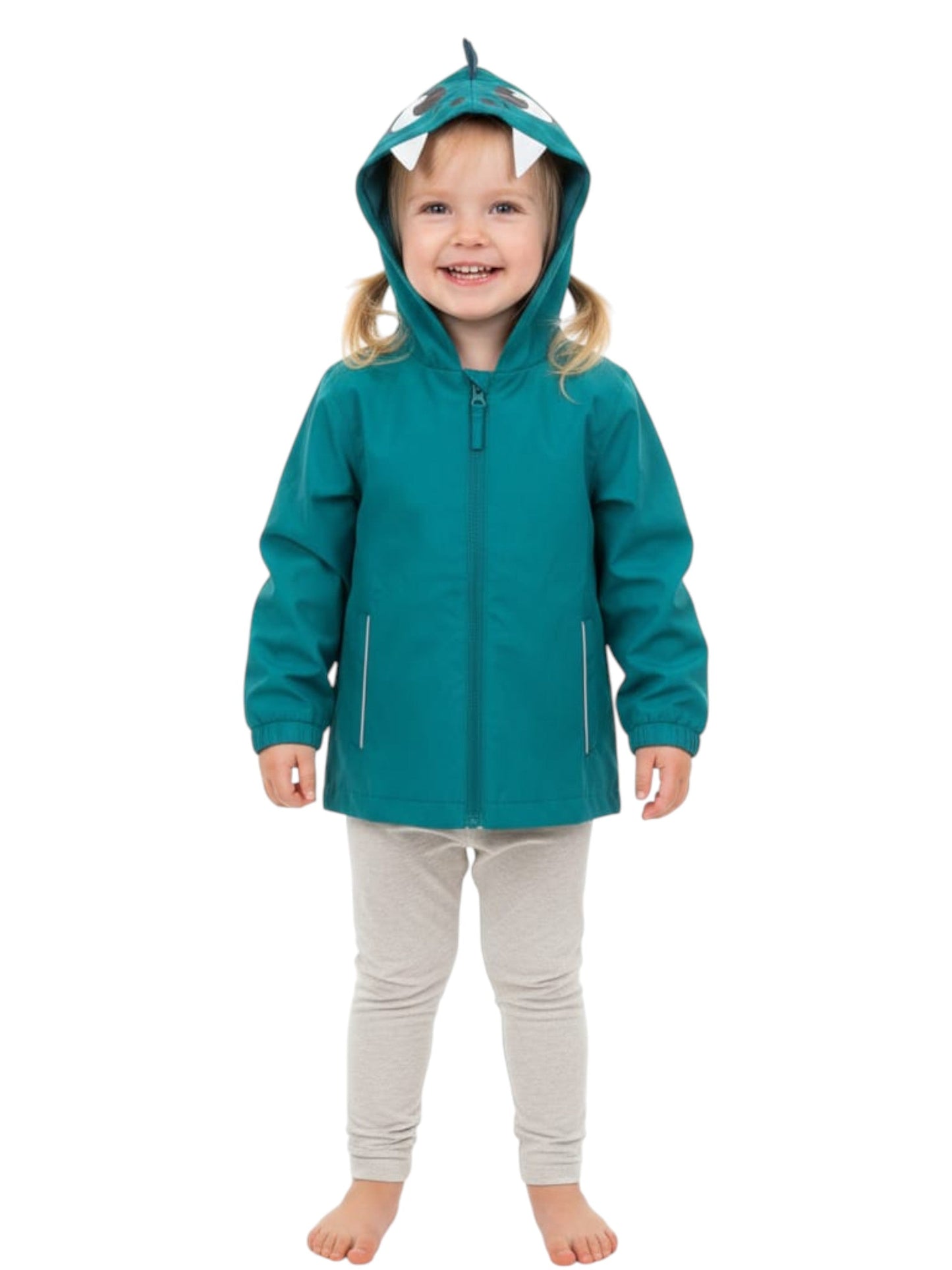 Kids Girl's Plain Solid Jacket,Green
