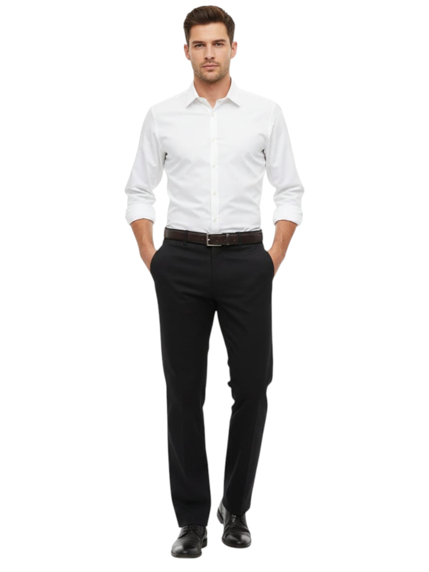 Men's Plain Solid Pant,Black