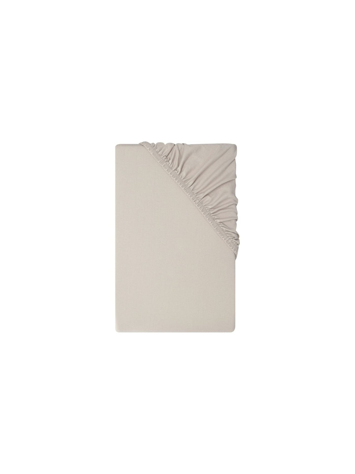 Beige Jersey Fitted Sheet