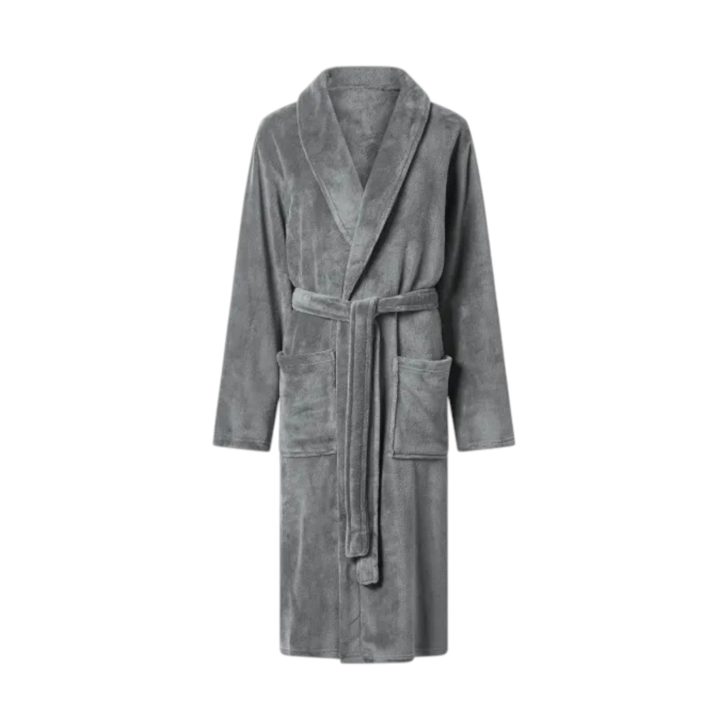 Women's Plain Solid Robe,Grey