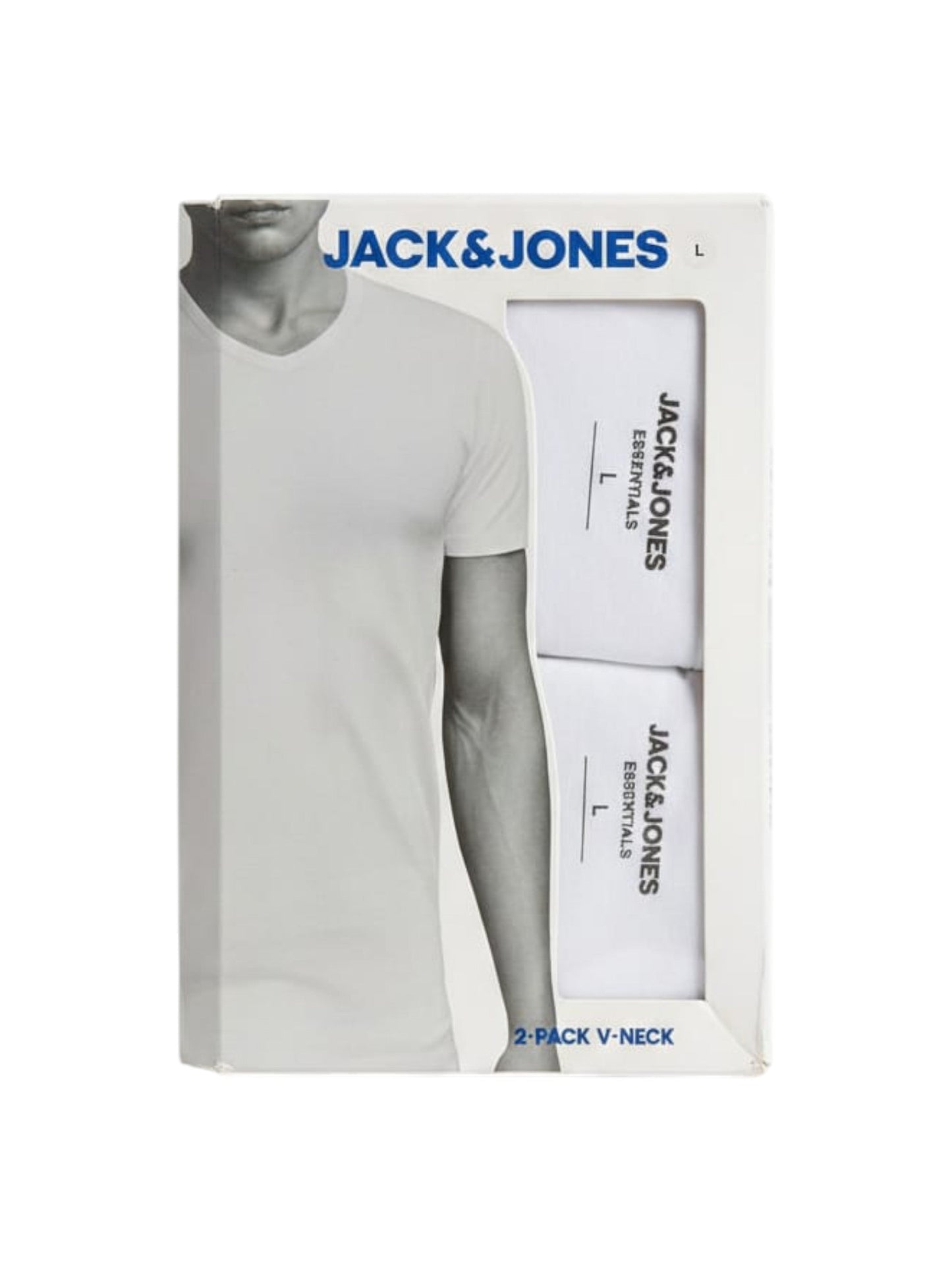 Men's 2 Pieces Plain Under Top,White