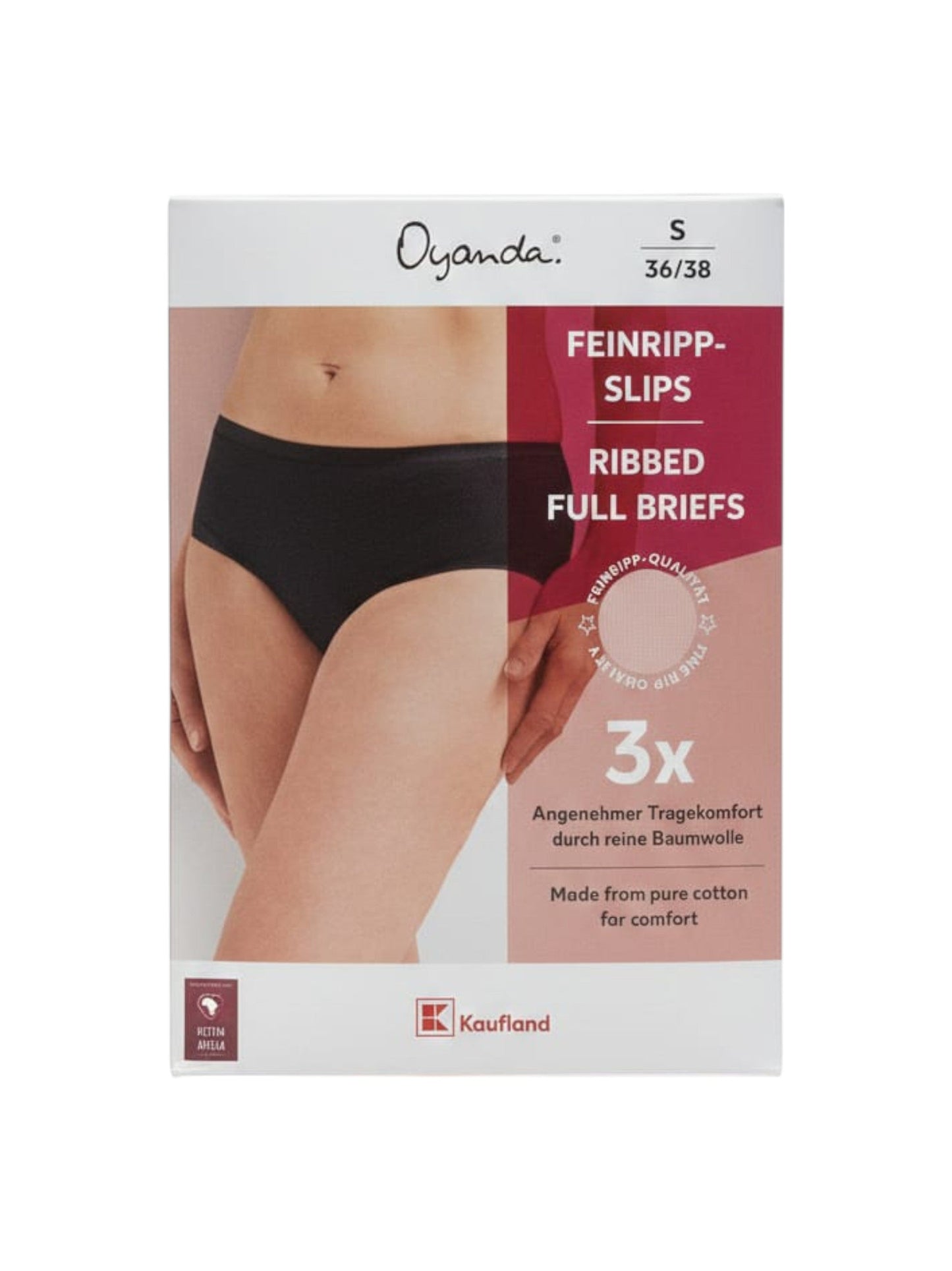 Women's Plain 3Pieces Panties,Black