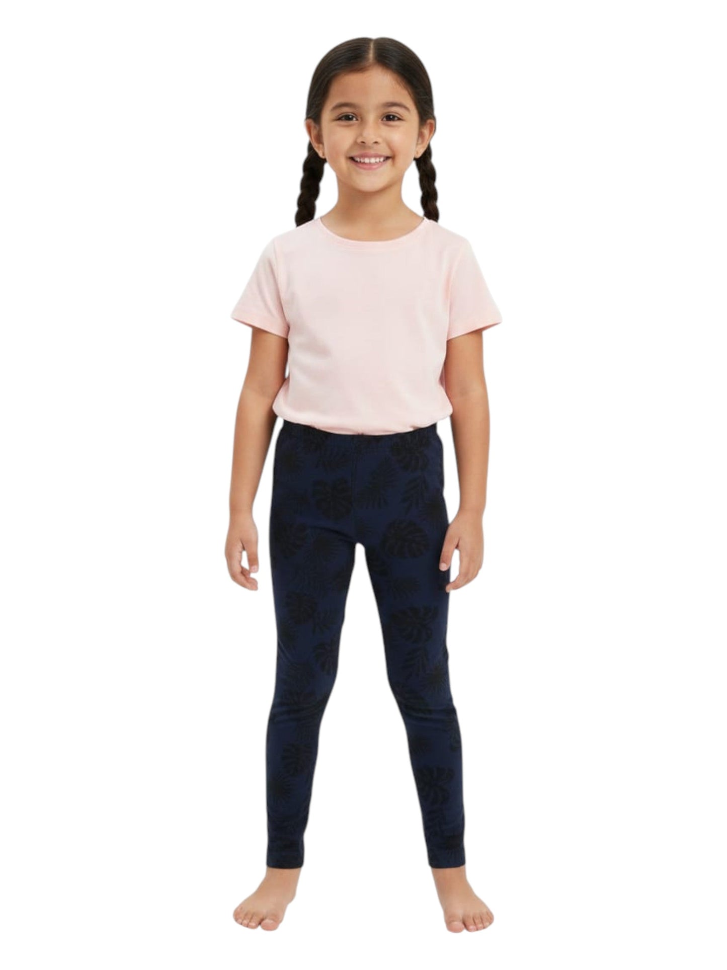 Kids Girl's Printed Pant,Navy