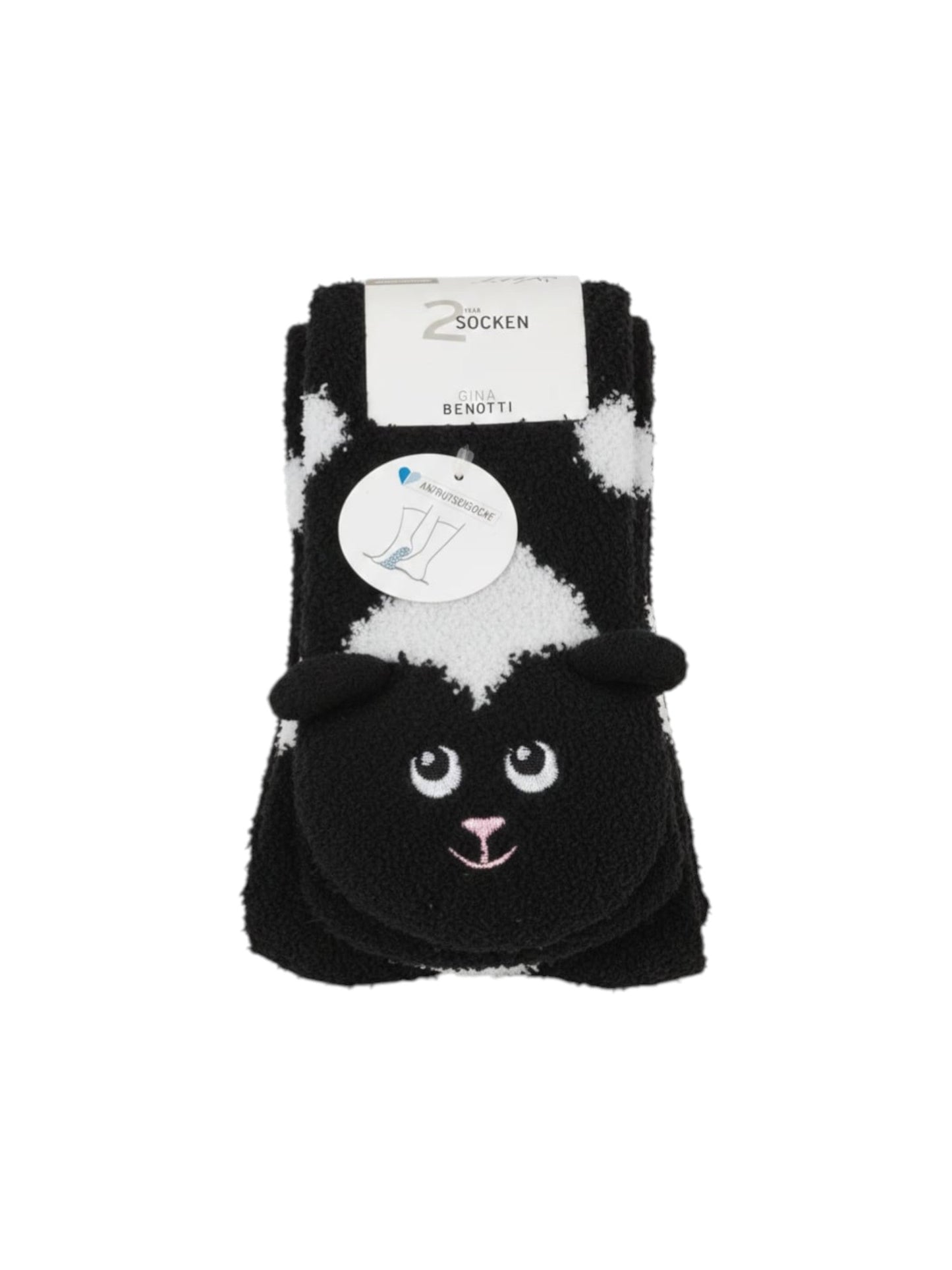 Women's Knitted Socks Set 2Pieces,Black