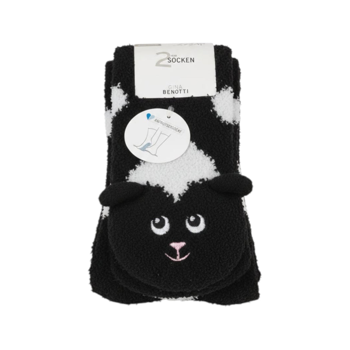 Women's Knitted Socks Set 2Pieces,Black