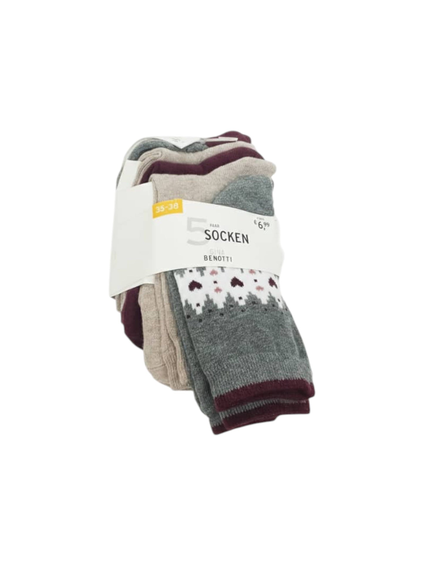 Women�s Knitted Socks Set 5Pieces,Multi