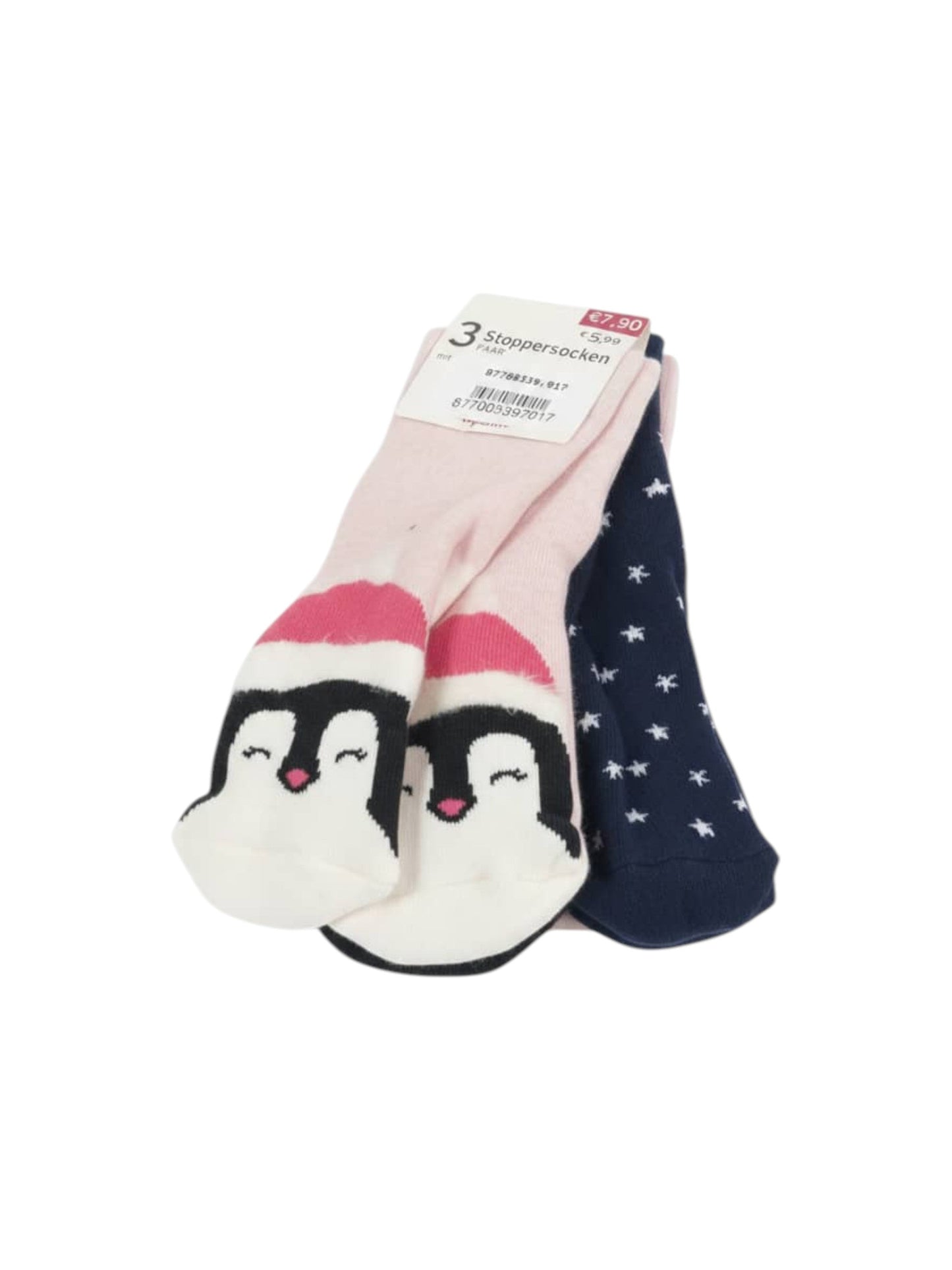 Kids Girl�s Knitted Socks Set 3 Pieces,Navy/Pink