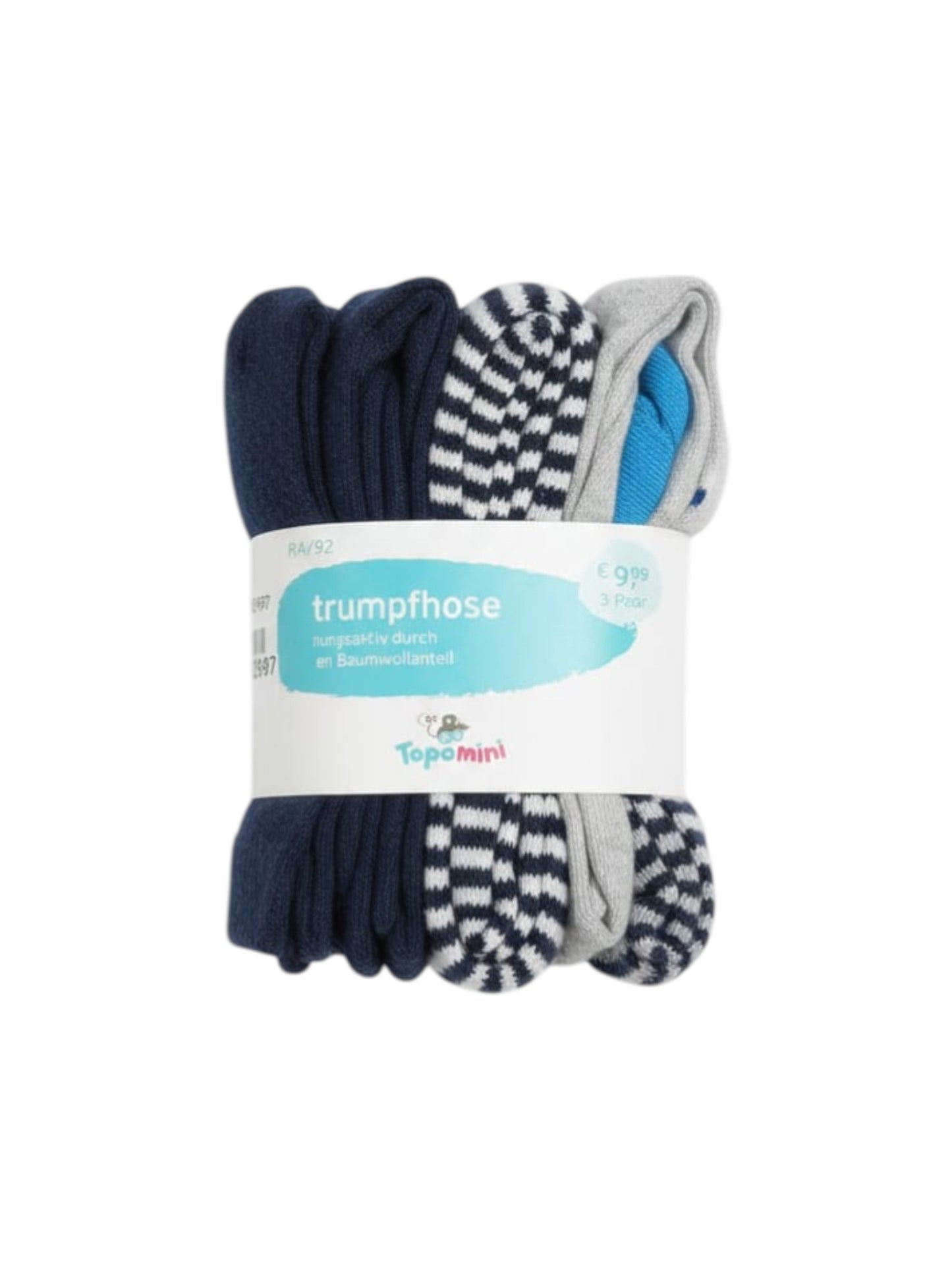 Kids Boy's Striped Tights Set 3Pieces,Multi