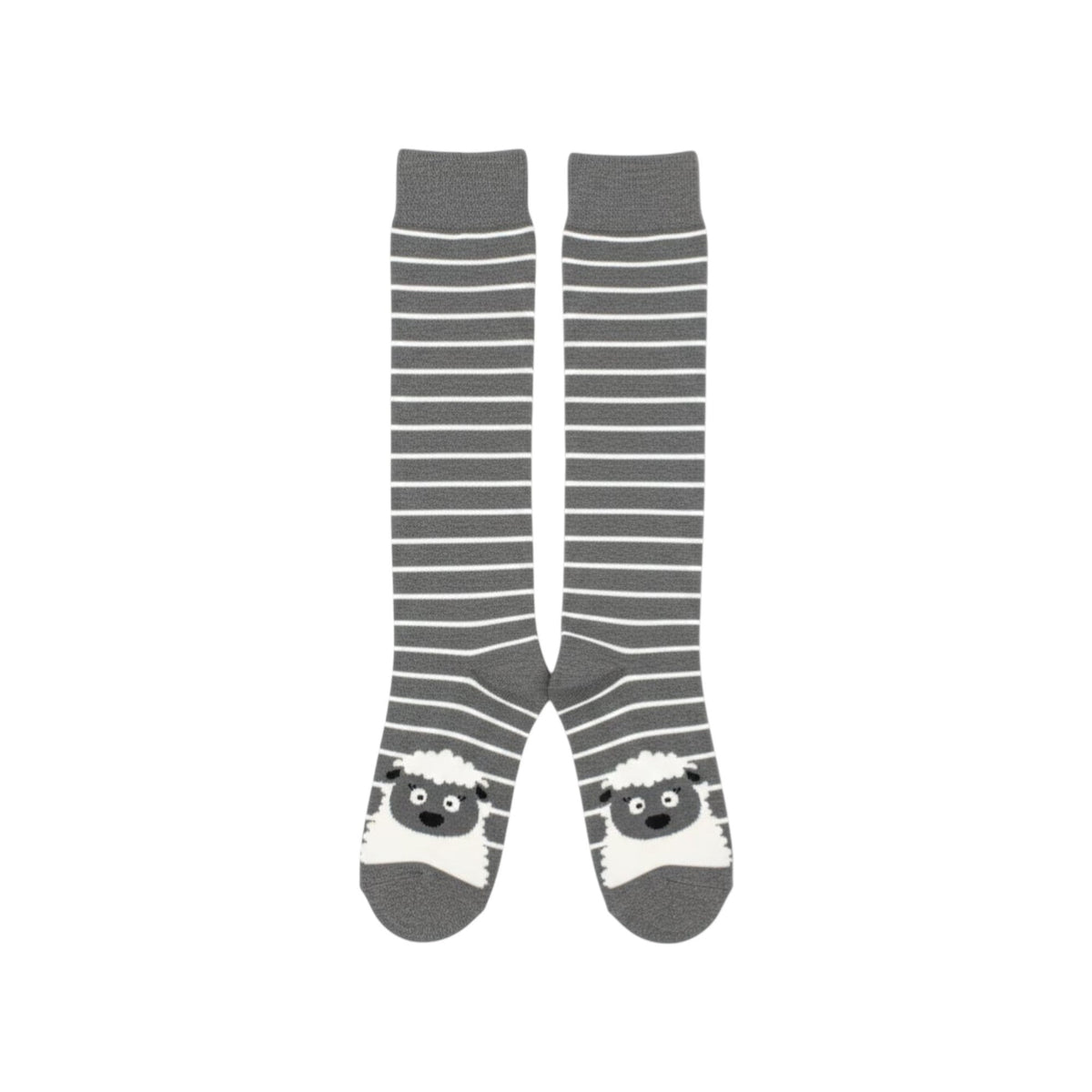 Women's Striped Socks,Grey