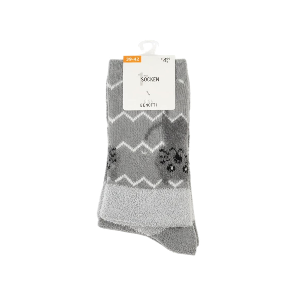 Women's Knitted Socks,Grey