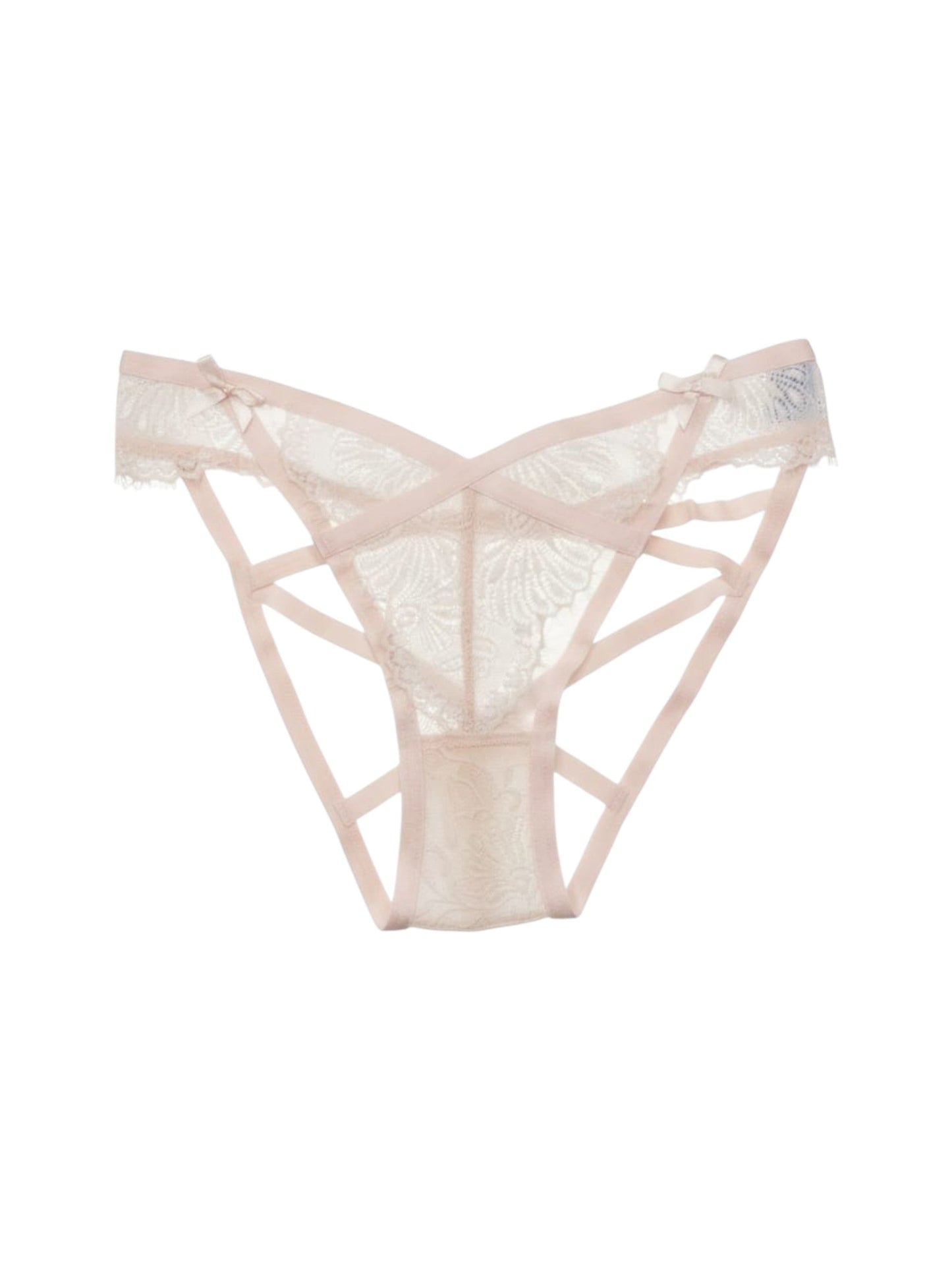 Women's Lace Bikini Bottom,Light Pink