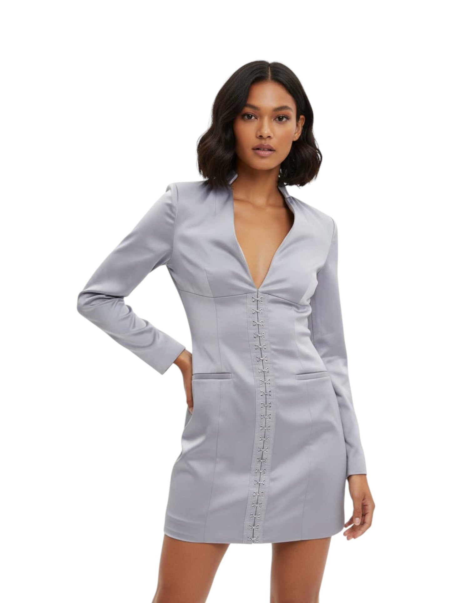 Women's Plain Solid Dress,Light Purple
