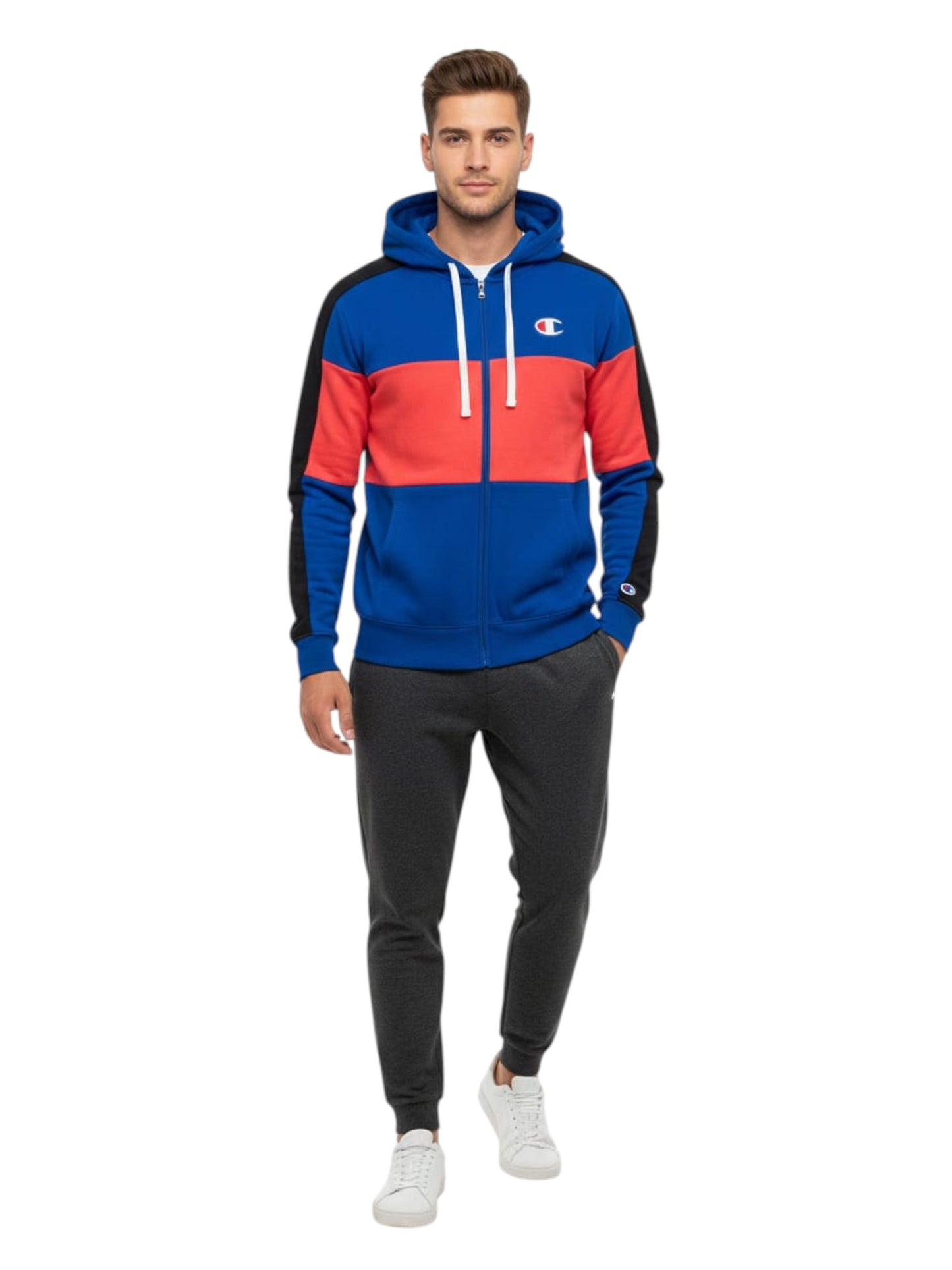 Men's Colorblocked Hoodie,Multi