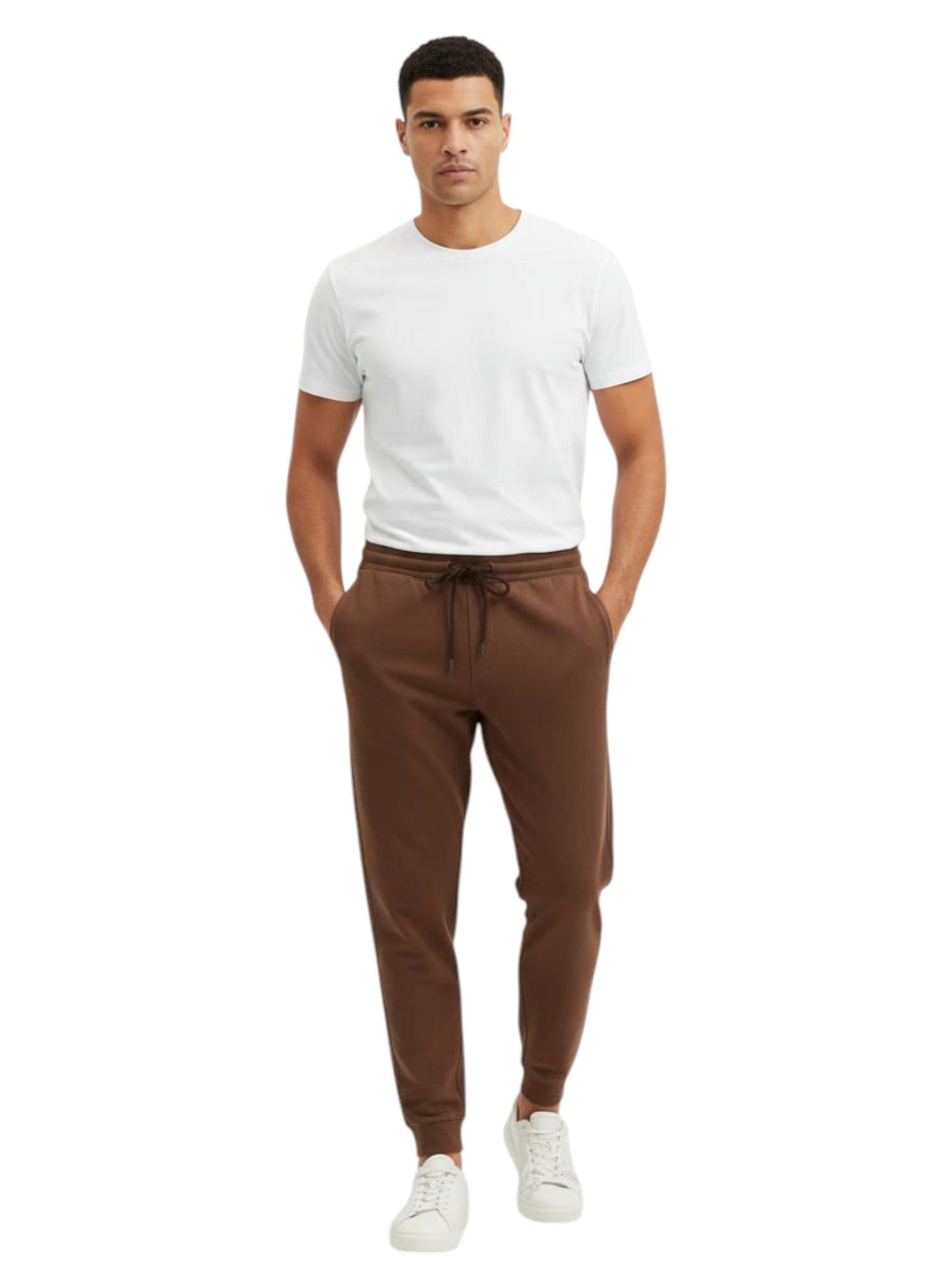Men's Plain Solid Pant,Brown