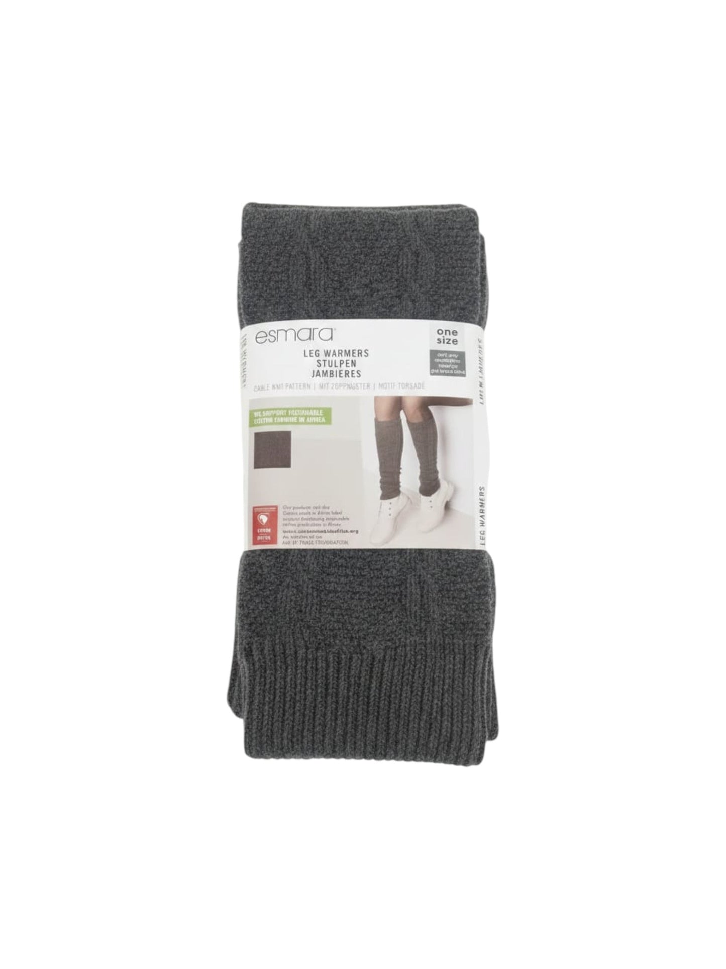 Women's Knitted Leg Warmers,Grey