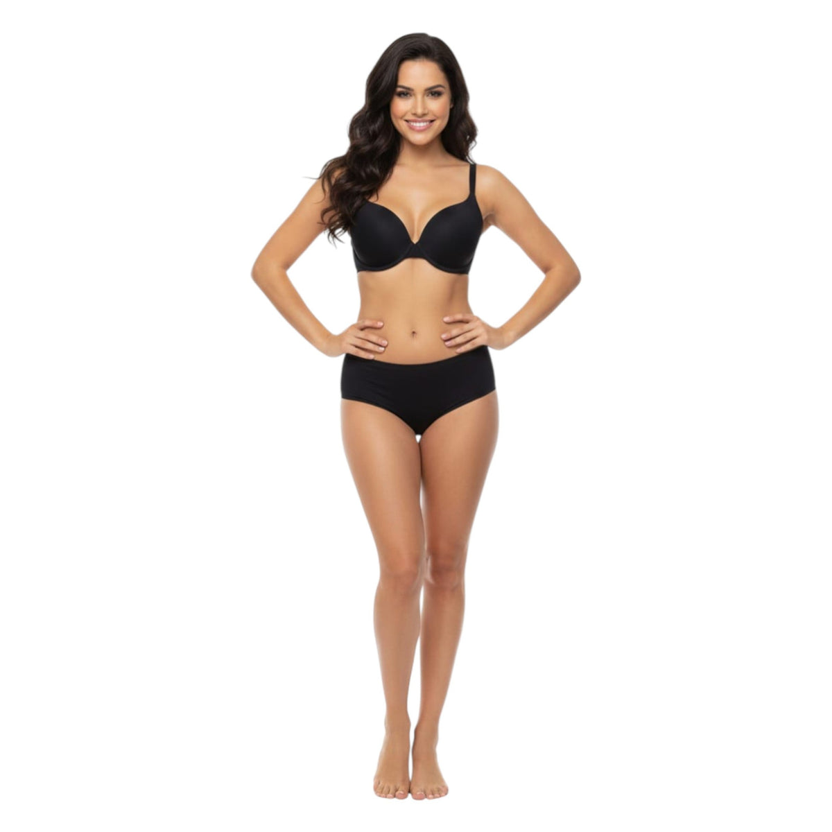 Women's Palin Solid Bra,Black