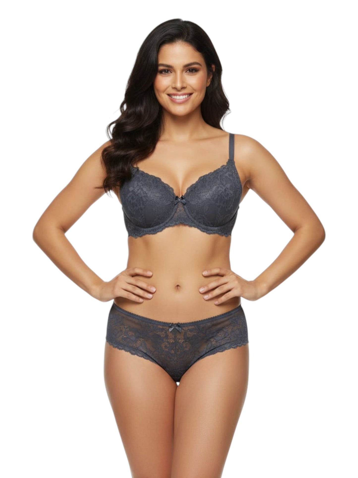 Women's Lace Bra,Grey