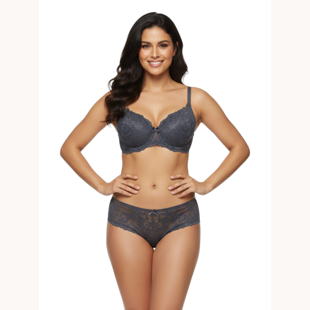 Women's Lace Bra,Grey