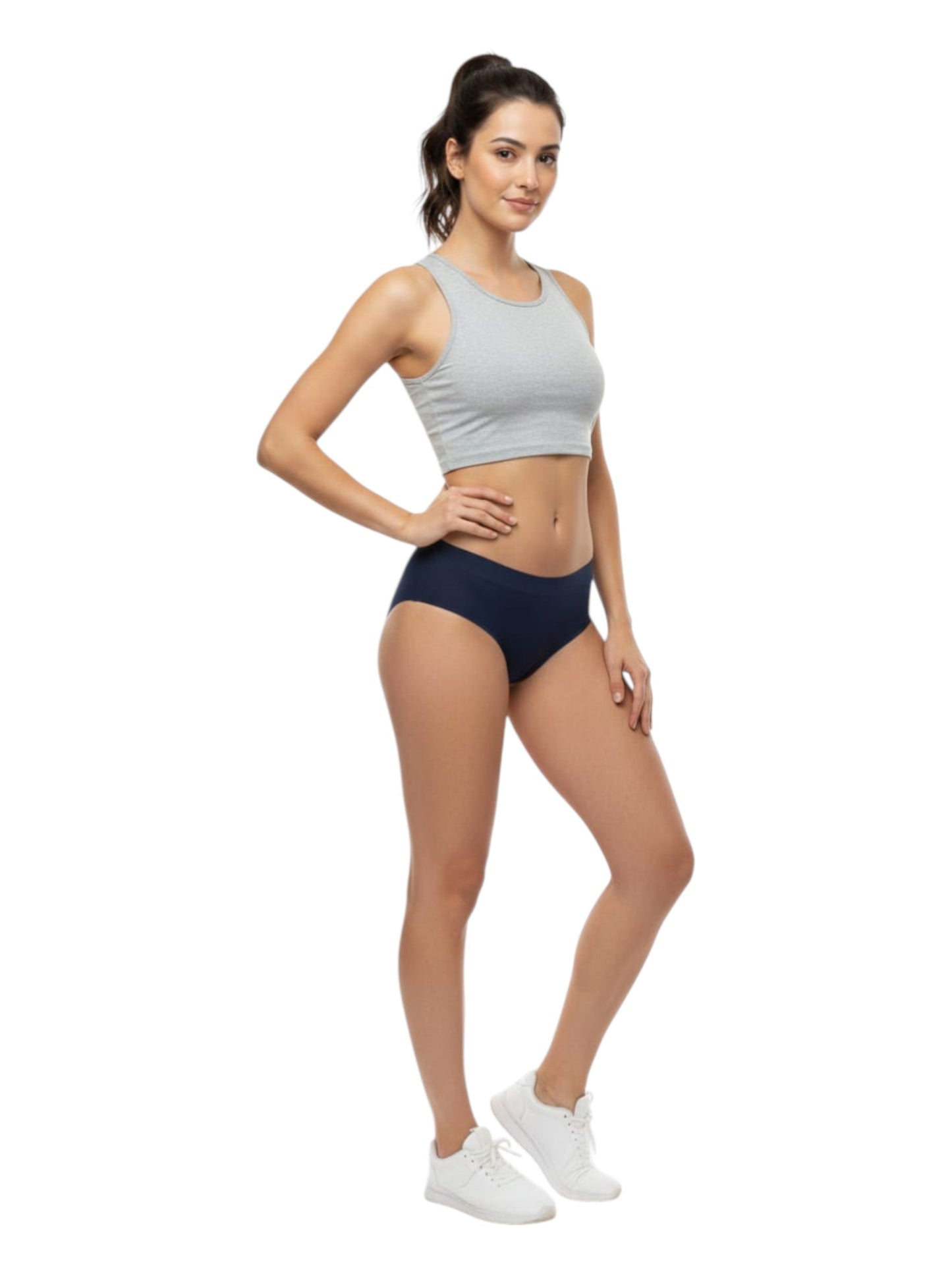 Women's Plain Solid Thongs,Dark Grey