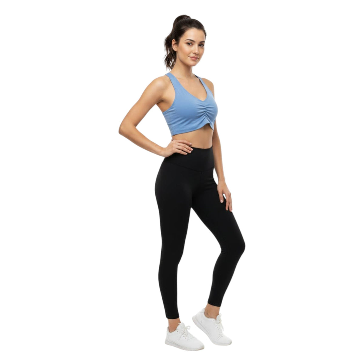 Women's Plain Solid Bra,Light Blue