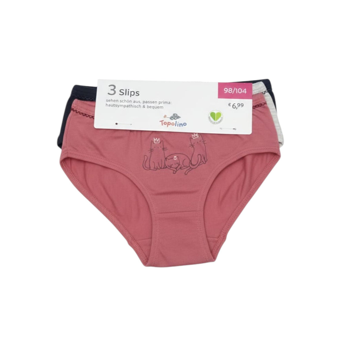 Kids Girl's Printed Thongs Set3 Pieces,Multi