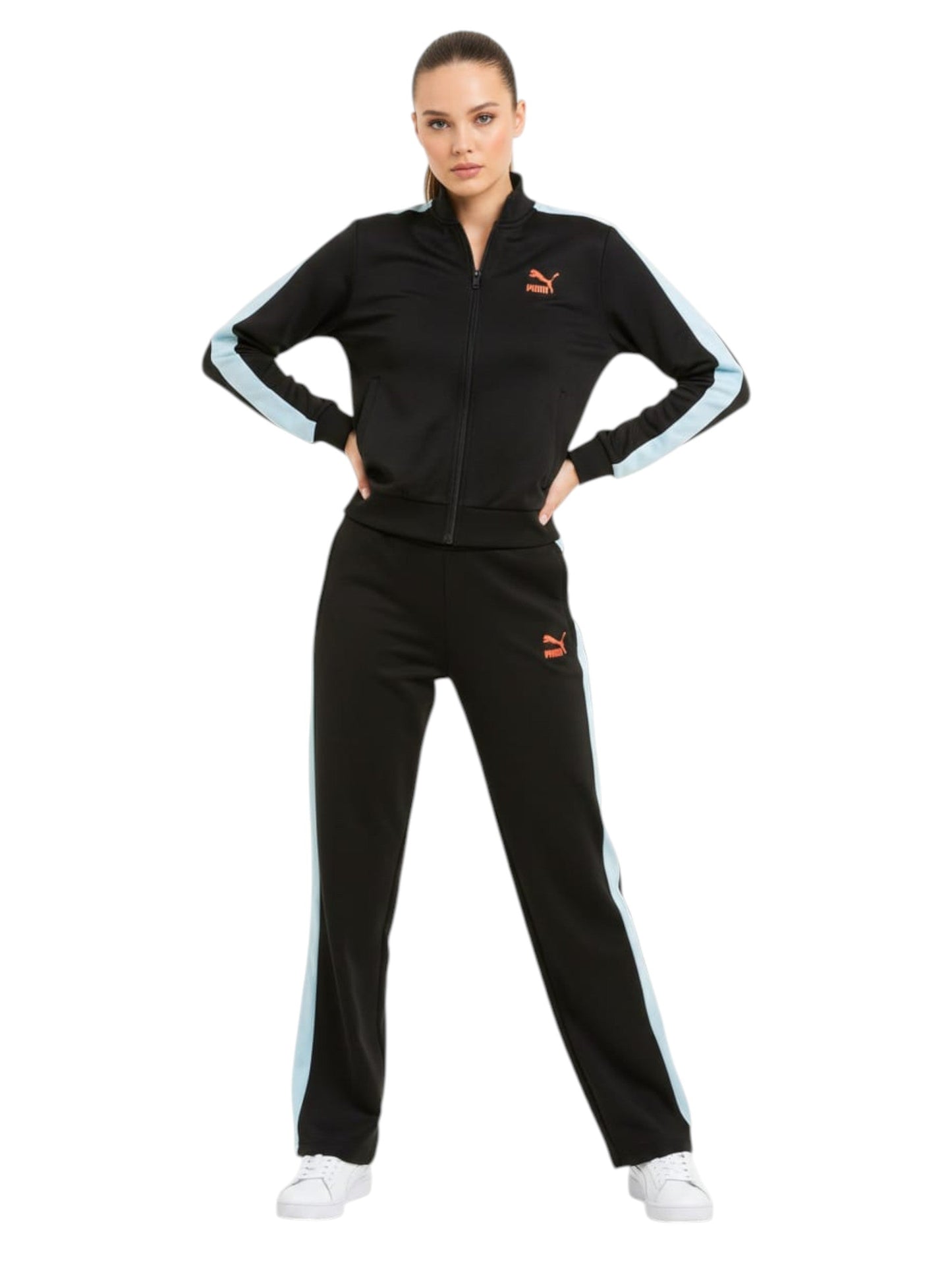 Women's Colorblocked Sport Pant,Black