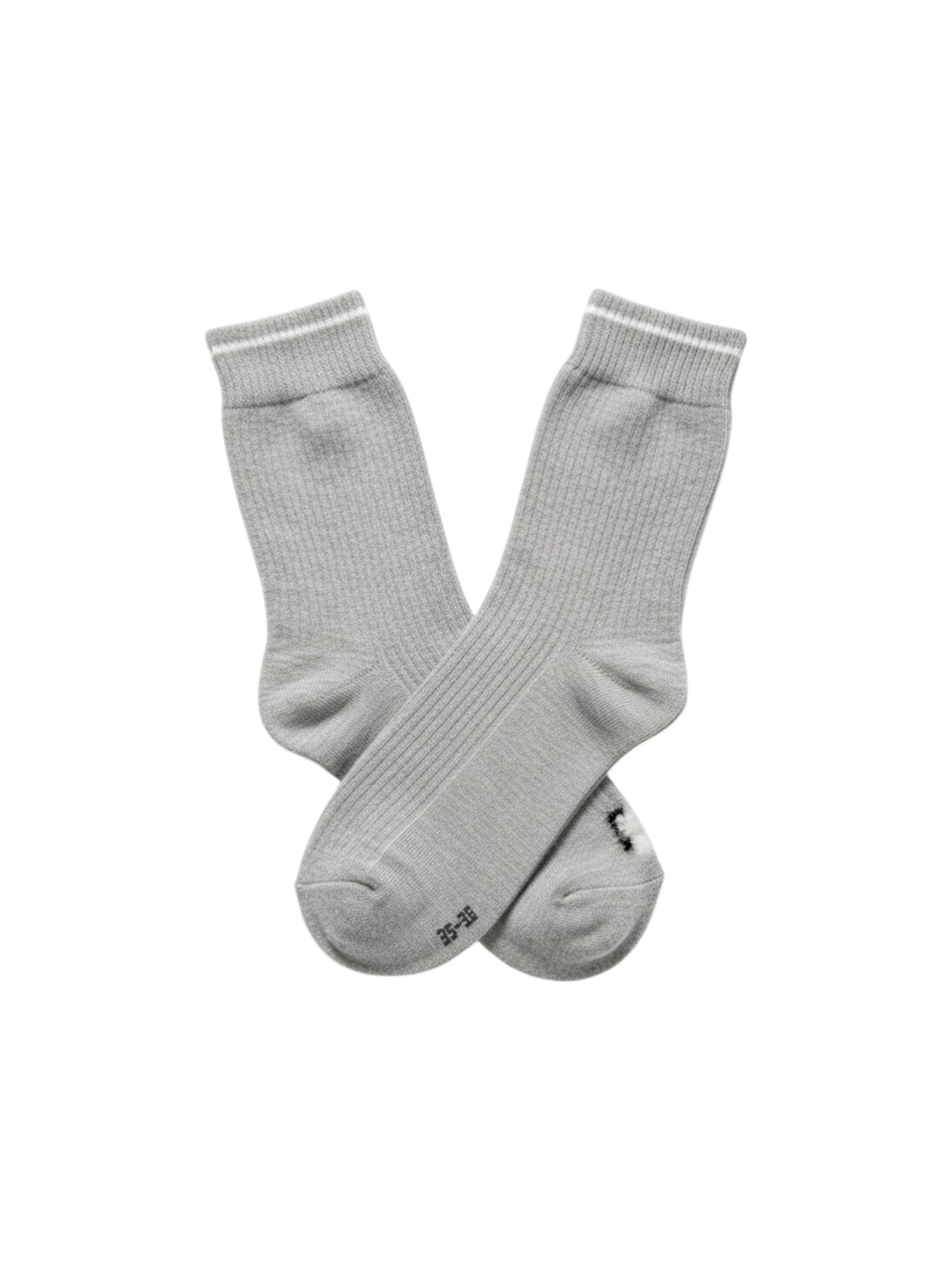 Women's Plain Socks,Grey