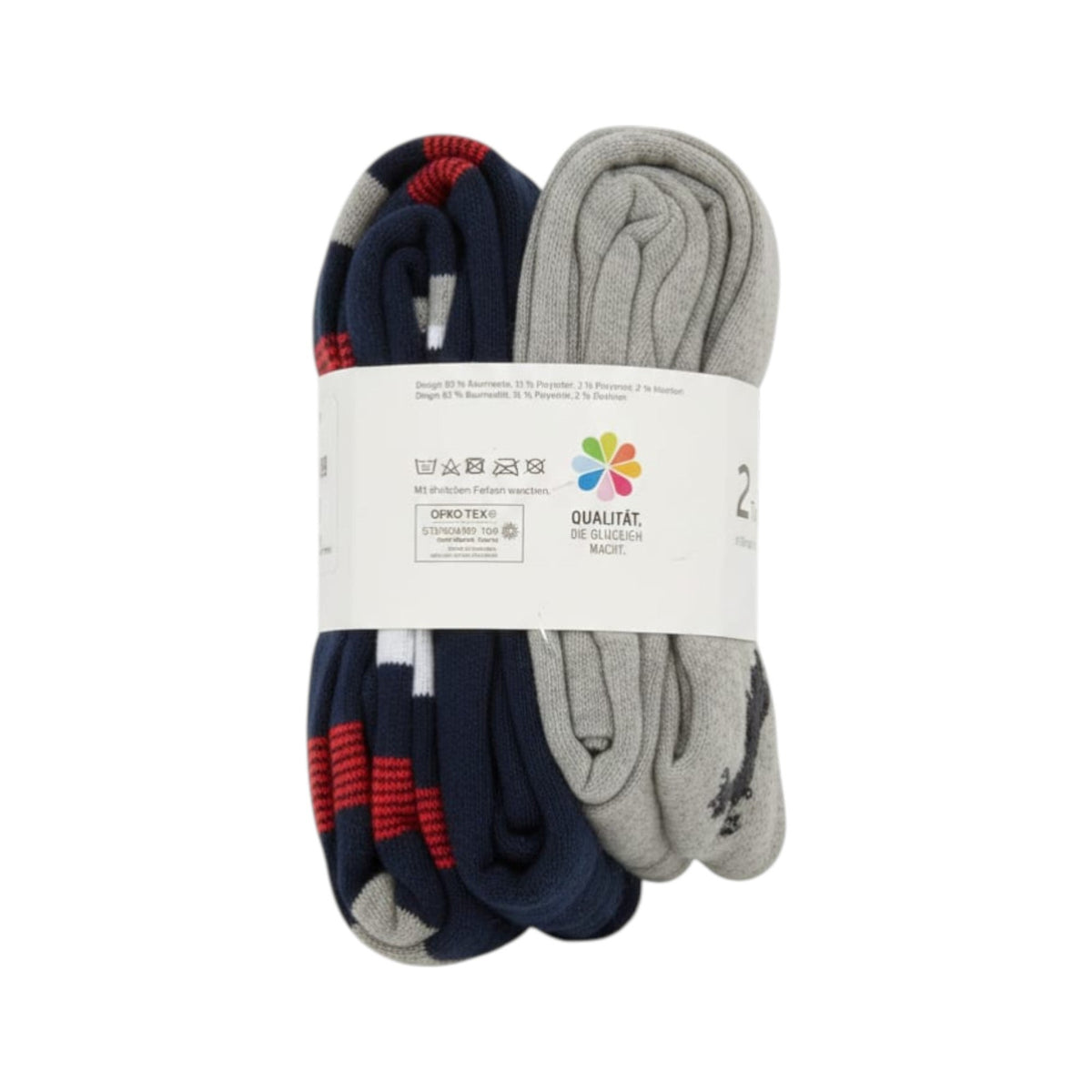 Kids Boy's knitted Tights Set 2Pieces,Navy/Grey