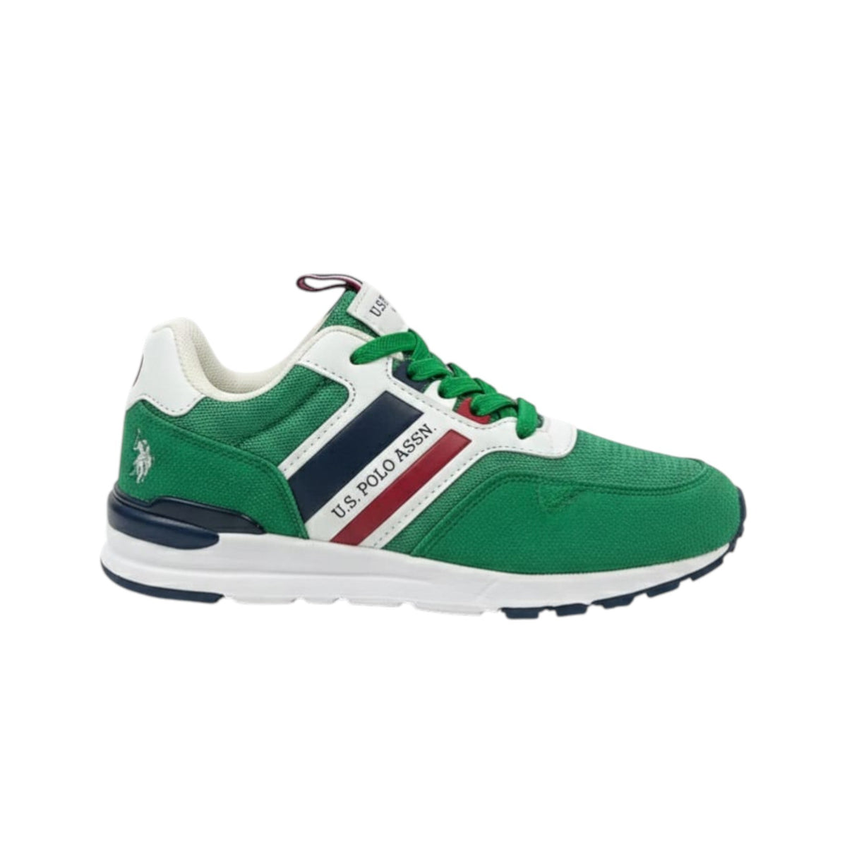 Kids Boy's Brand Logo Patched Shoes,Green