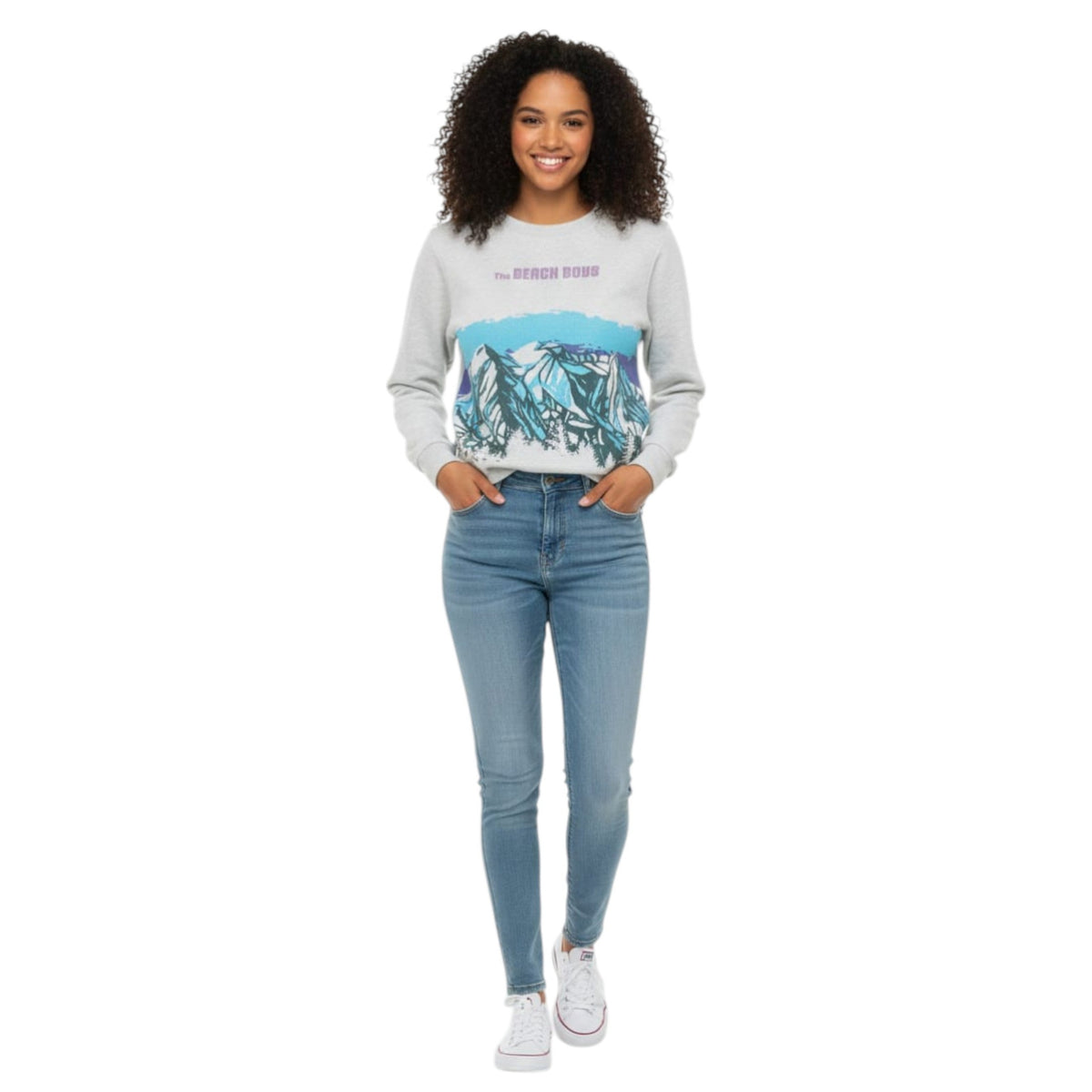 Women's Printed Sweaters,Grey