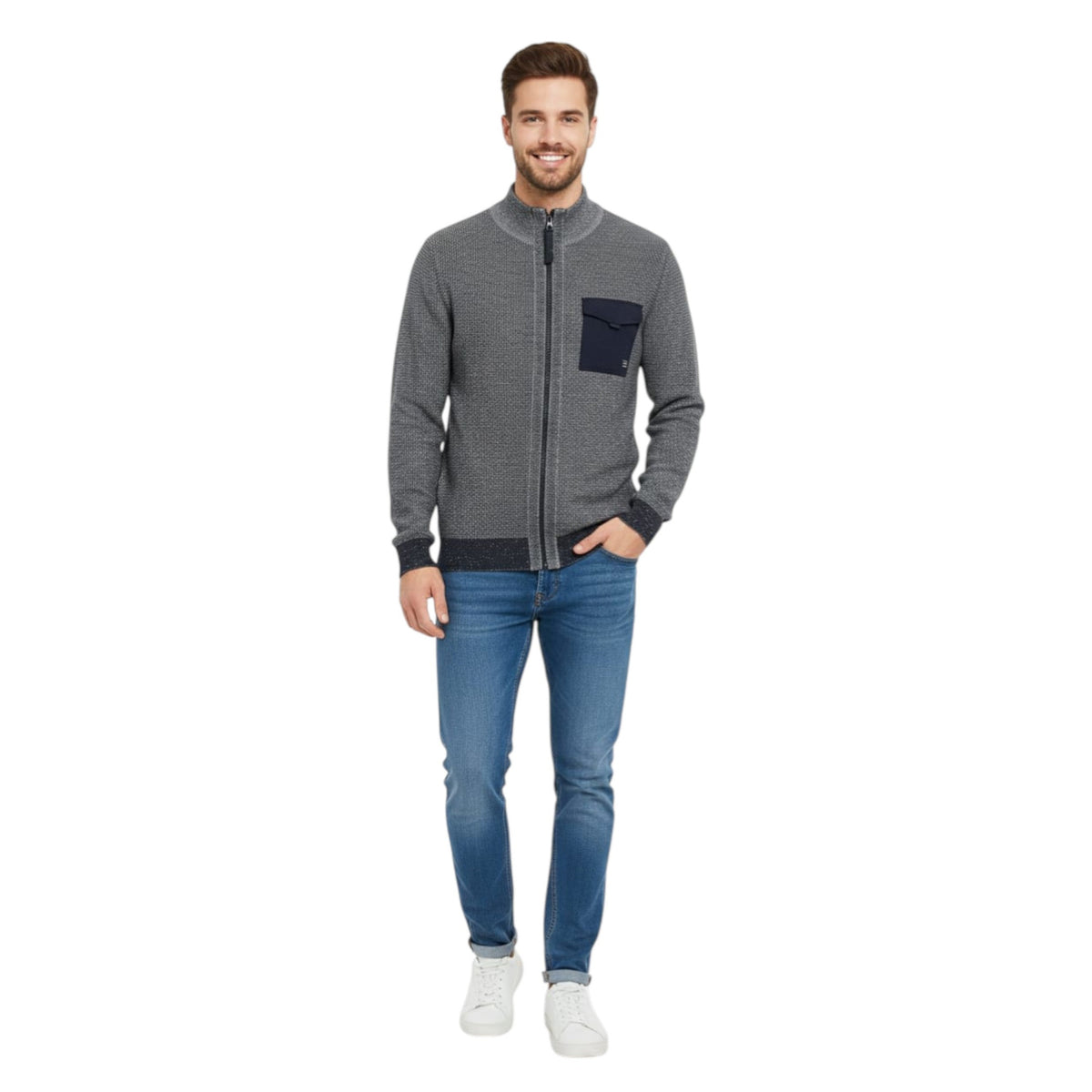 Men's Knitted Jacket,Black