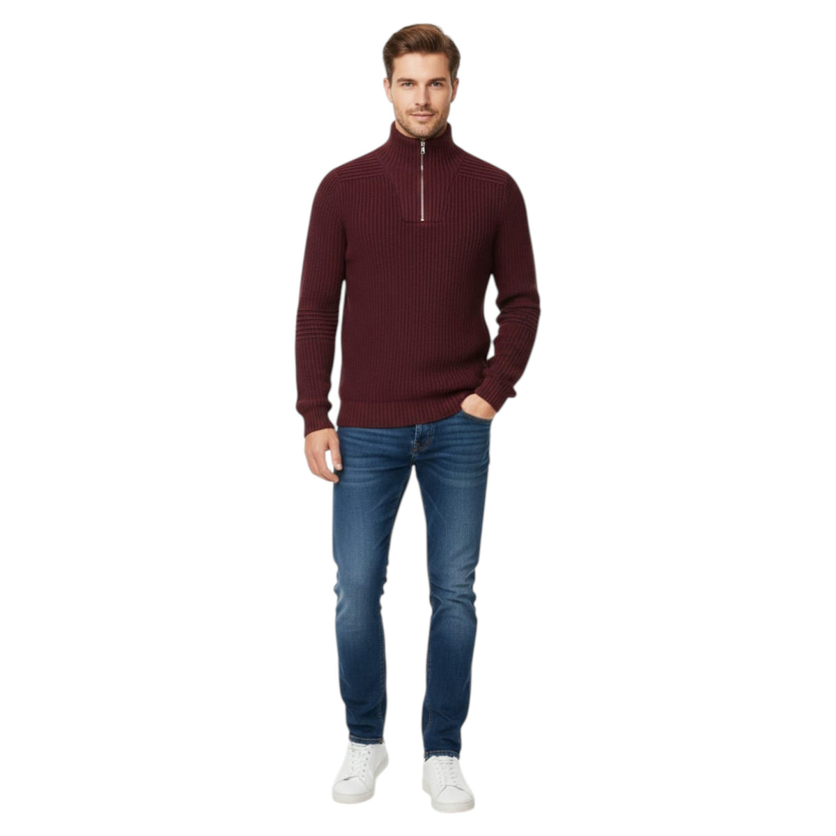 Men's Knitted Sweaters,Dark Purple