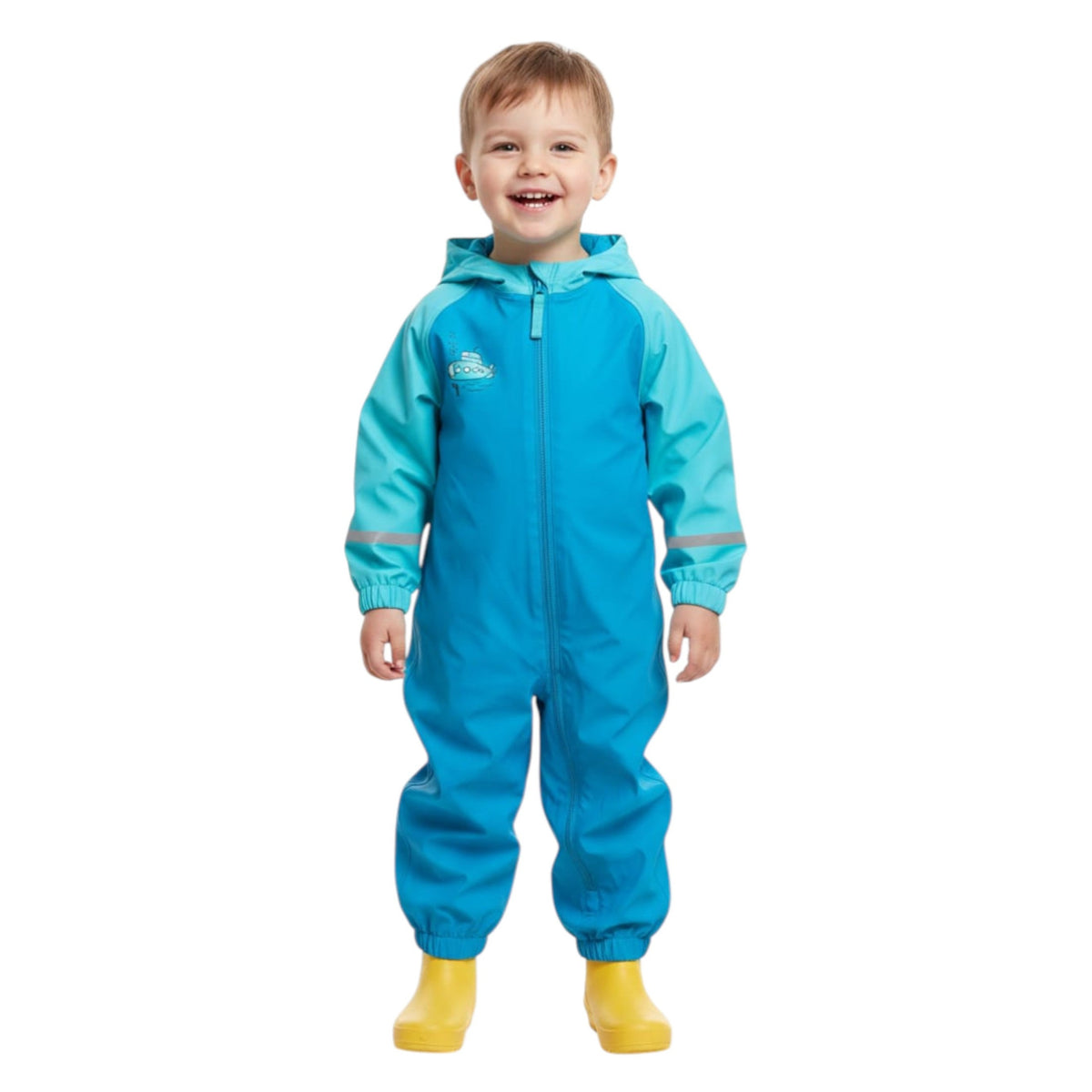 Kids Boy's Colorblocked Jumpsuit,Blue