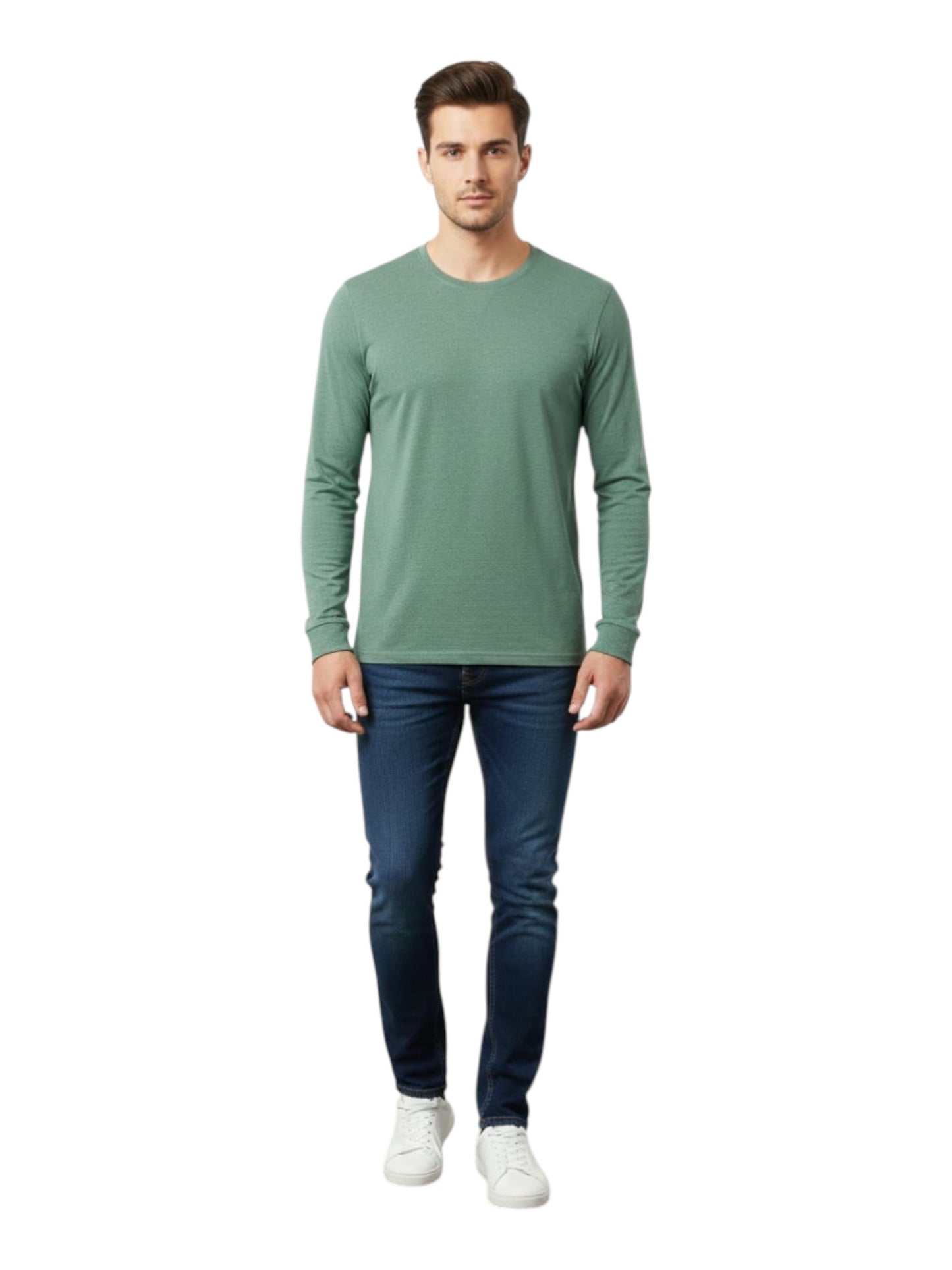 Men's Plain Solid Top,Mint