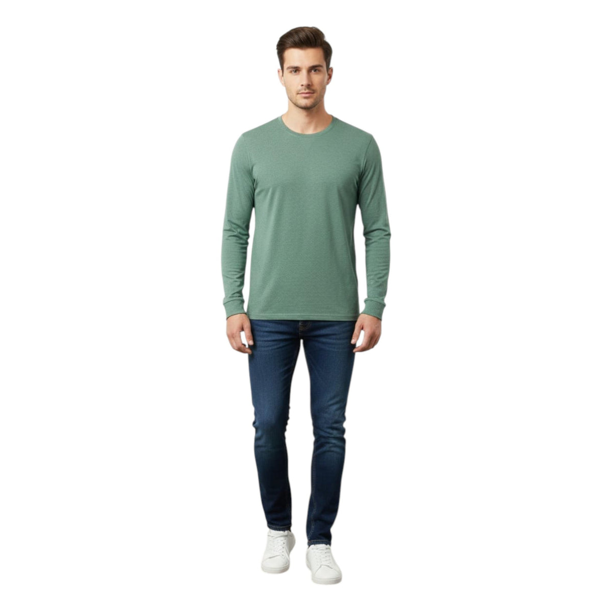 Men's Plain Solid Top,Mint