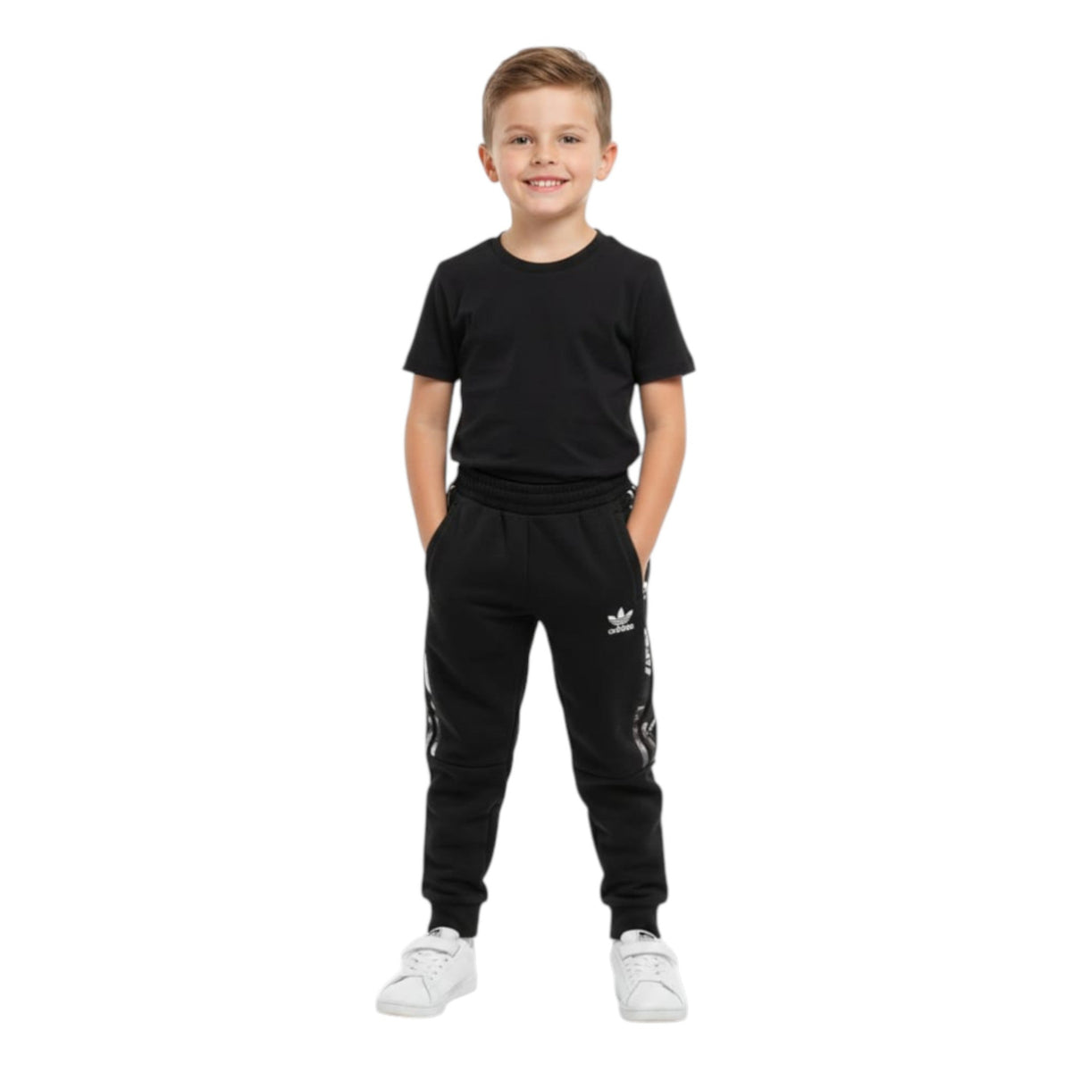 Kids Boy's Printed Pant,Black
