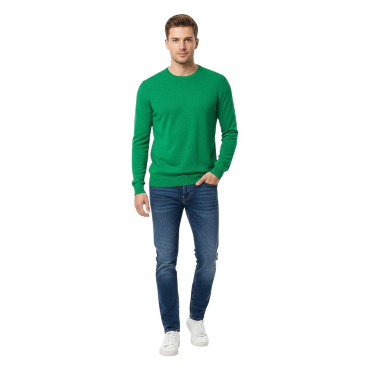 Men's Knitted Sweaters,Green